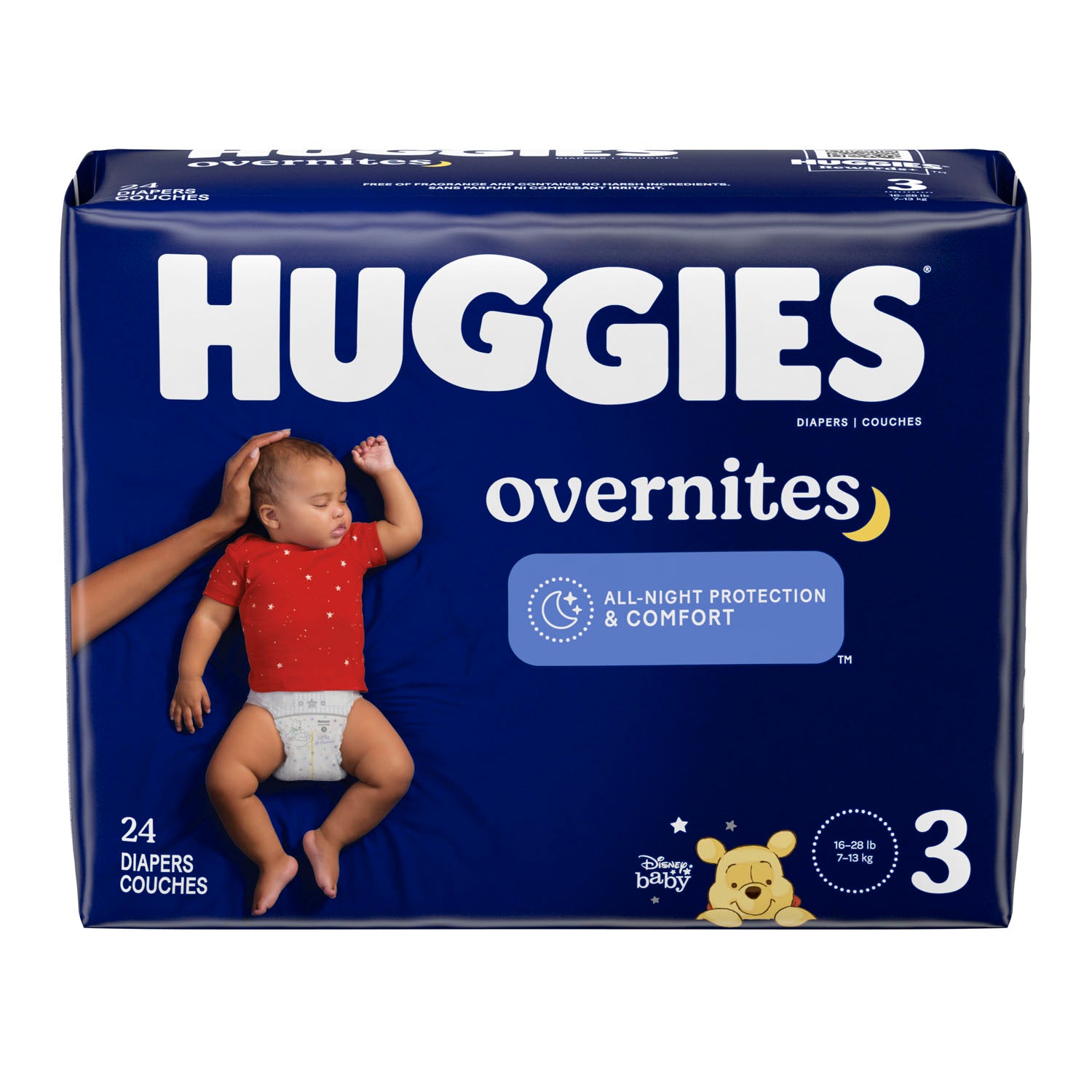 49536 - 金佰利消費品 - Overnites,3號,超大包裝,24片/包,4包/箱(僅限美國),箱
