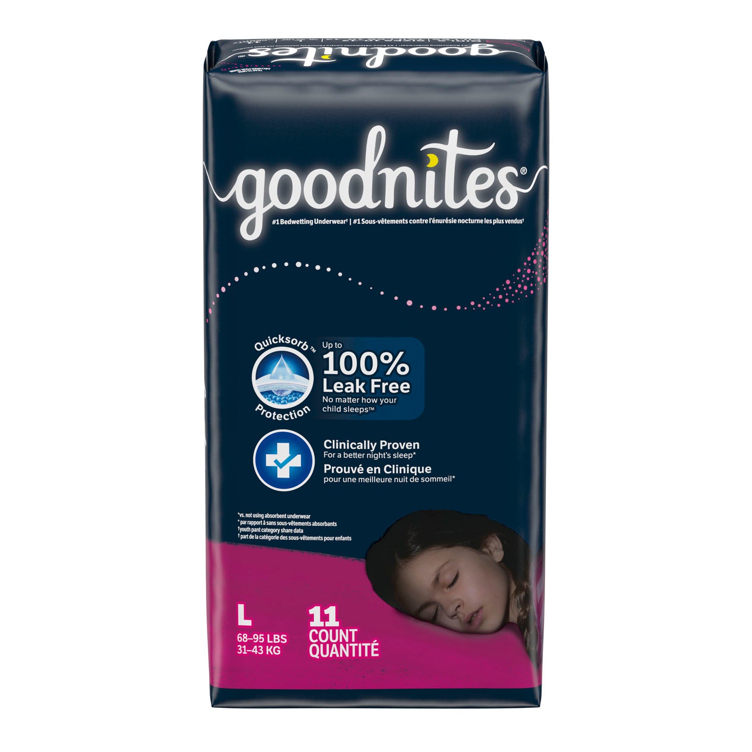 53363 - Kimberly-Clark Consumer - Youth Pants, Girl, Large, Jumbo, 11/pk, 4 pk/cs (48 cs/plt) (US Only) , cs