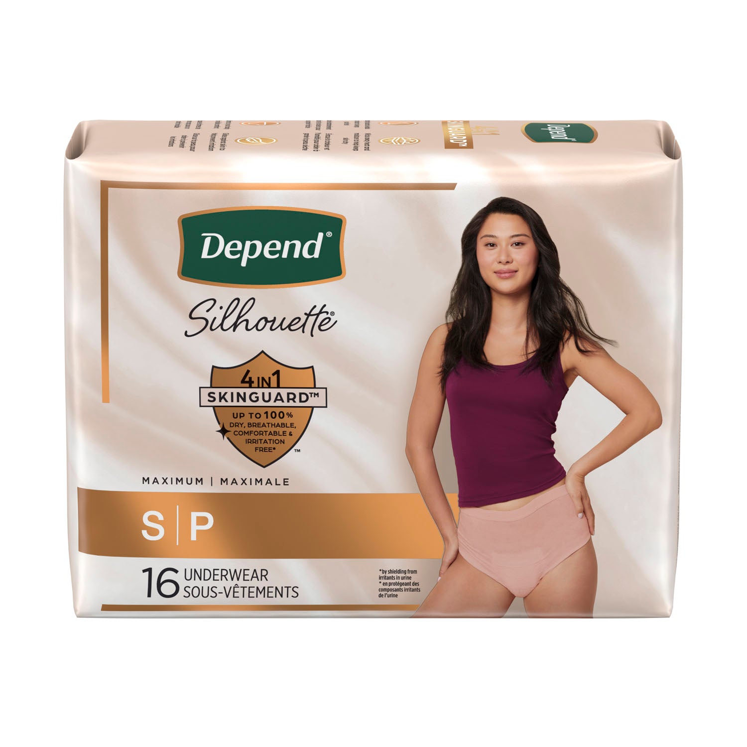 55412 - Kimberly-Clark Consumer - Silhouette Underwear, Female, Max Absorbency, Pink, Small, 16/pk, 2pk/cs (US Only) , cs