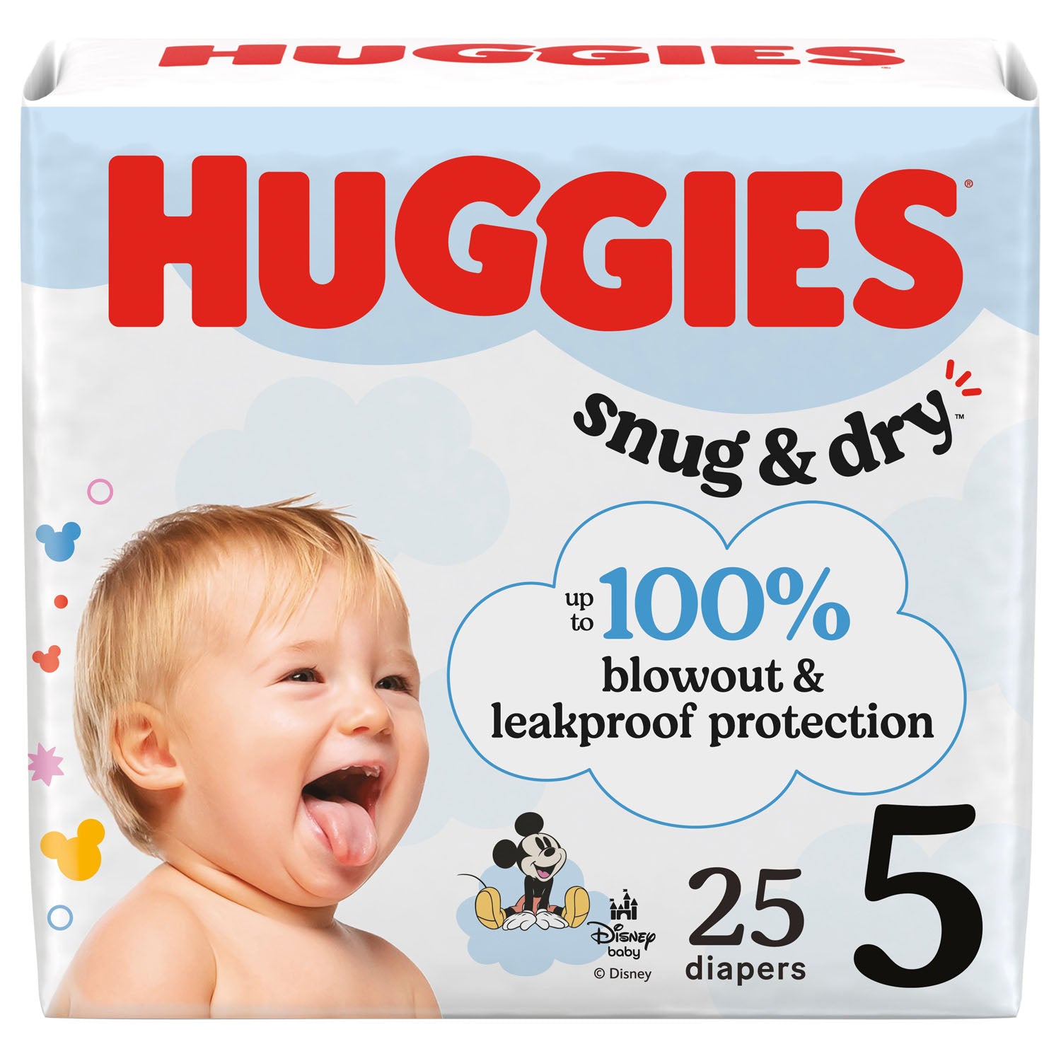56428 - Kimberly-Clark Consumer - Diaper, Huggies Snug & Dry, Size 5, Jumbo Pack, 25/pk, 4 pk/cs (US Only) , cs