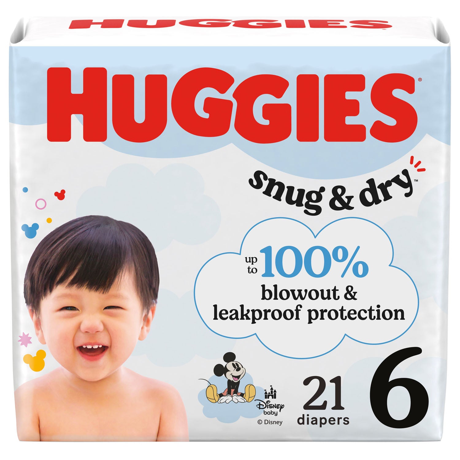 56429 - Kimberly-Clark Consumer - Diaper, Huggies Snug & Dry, Size 6, Jumbo Pack, 21/pk, 4 pk/cs (US Only) , cs
