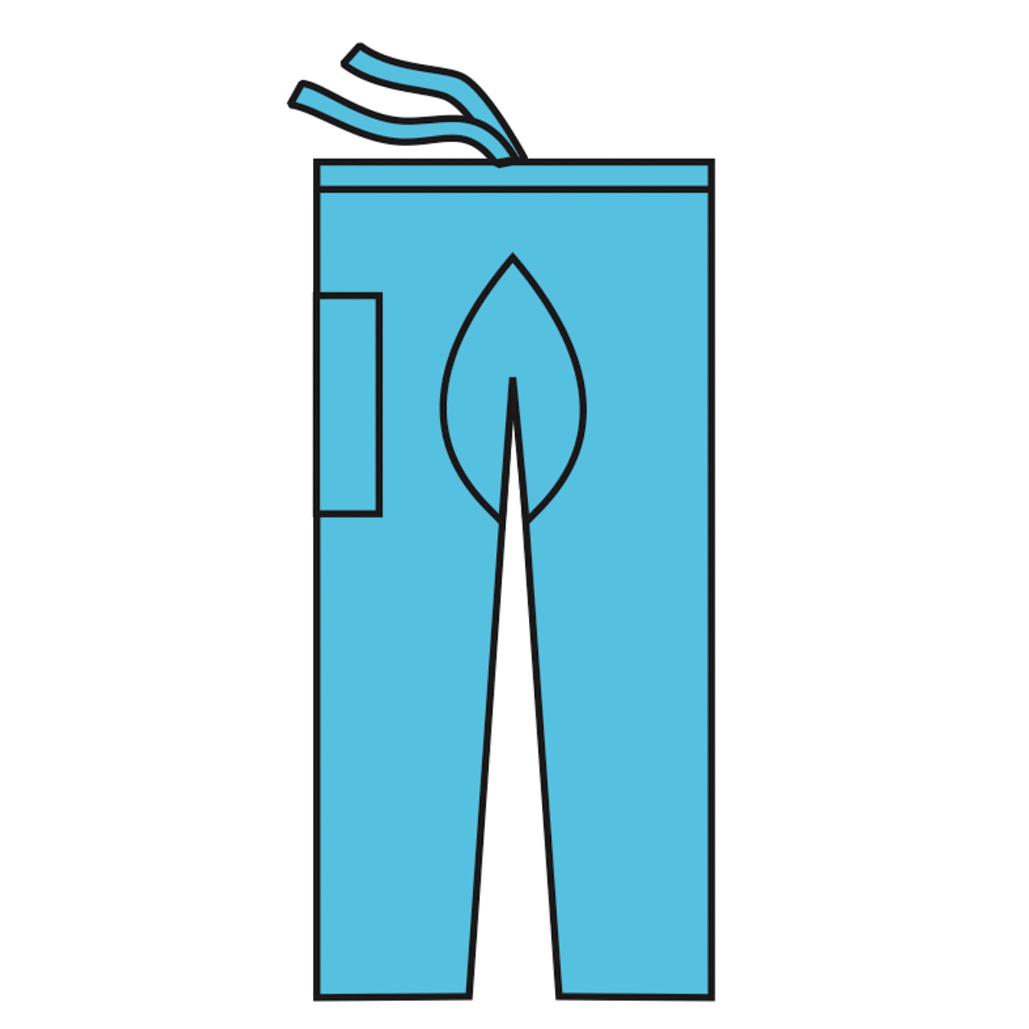 69712 - O&M Halyard - Pantalones quirúrgicos, azules, grandes, 48/caja (solo EE. UU.), caja
