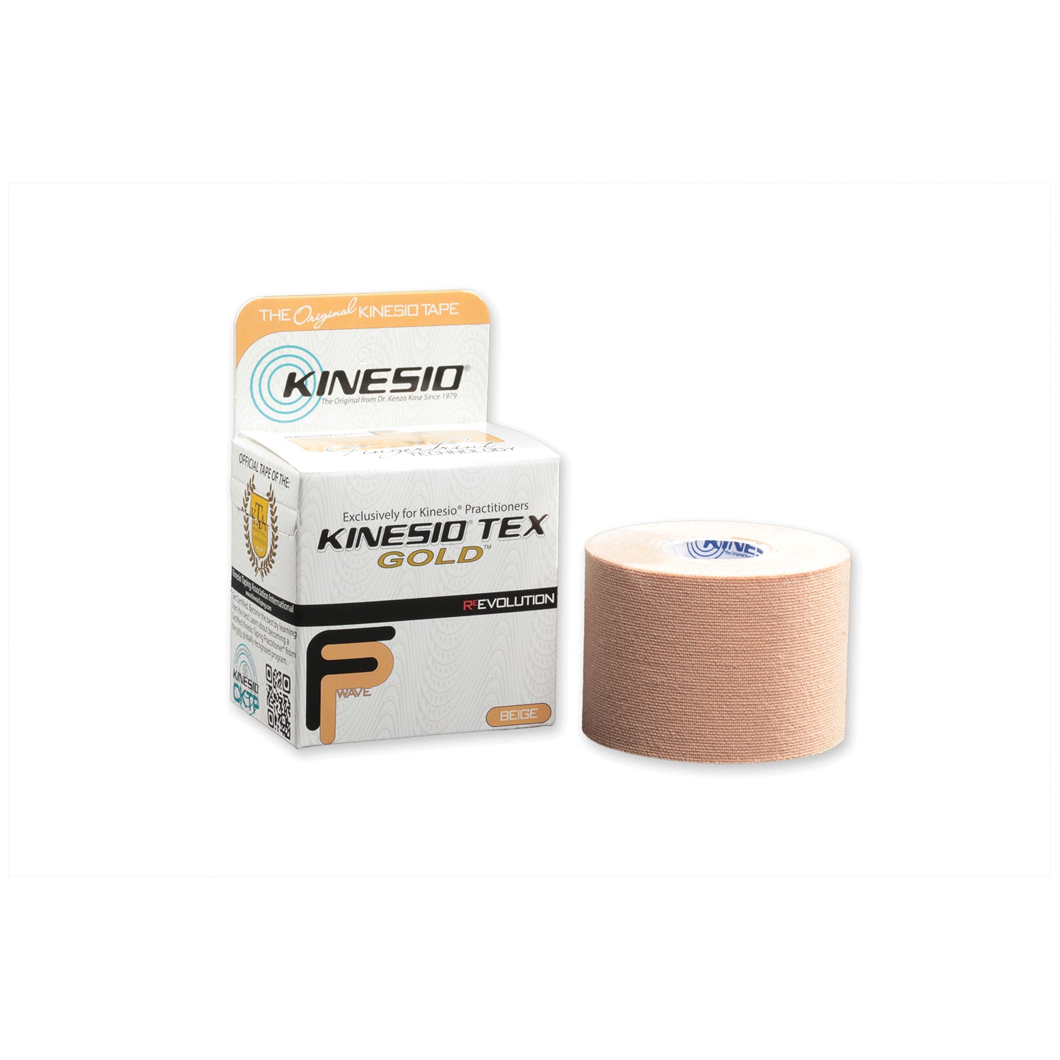 GKT15024FP - Kinesio Holding Corporation - Gold FP Tape, 2" x 5½ yds, Beige, 6 rl/bx (35 bx/plt) (Products cannot be sold on Amazon.com or any other 3rd party platform) (090305) , bx