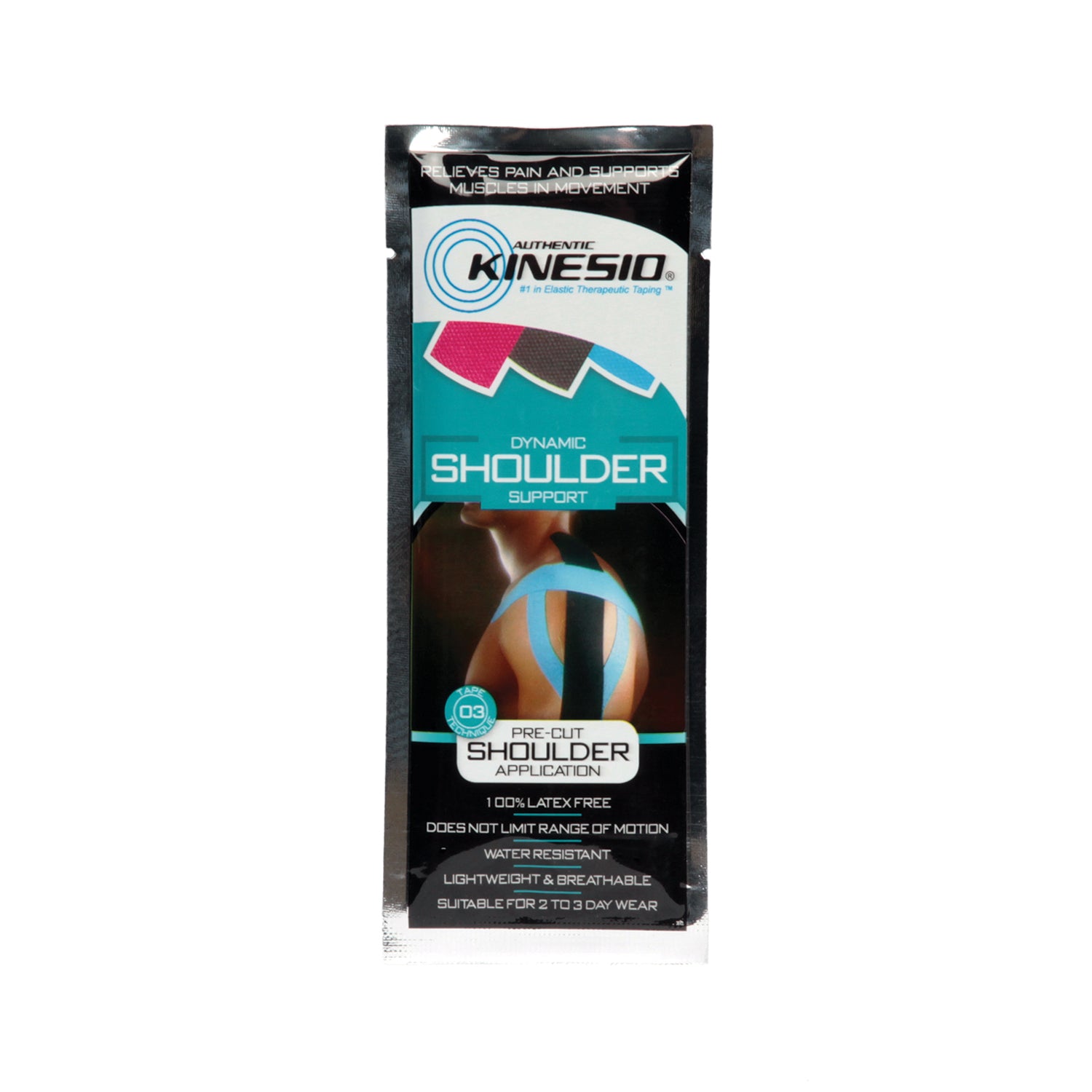 PCS9903 - Kinesio Holding Corporation - Shoulder Pre Cut, 20 app/bx (Products cannot be sold on Amazon.com or any other 3rd party platform) (020800) , bx