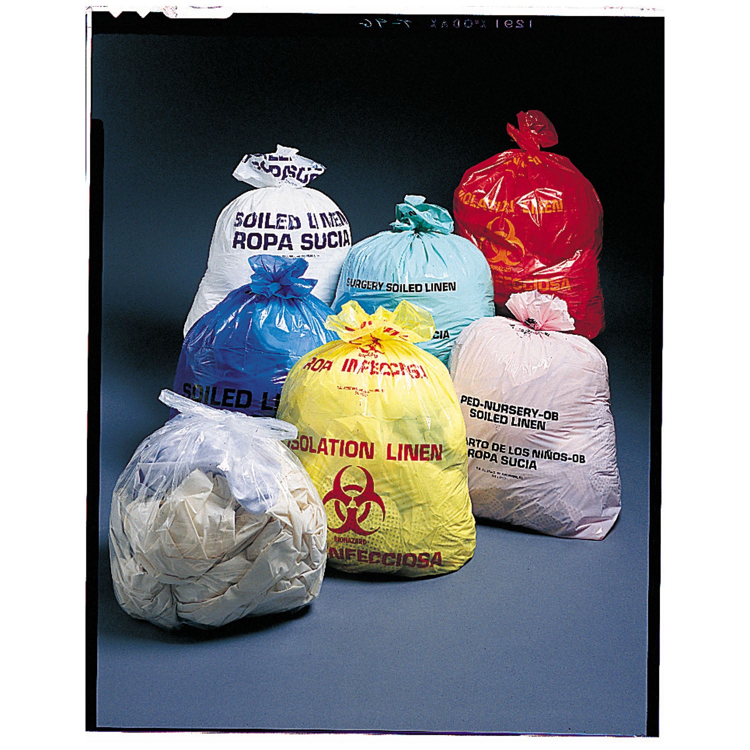 47-09 - Medegen Medical Products, LLC - 髒污亞麻布袋,23 英寸 x 8 英寸 x 41 英寸,1.2 密耳,藍色,250 個/箱,cs
