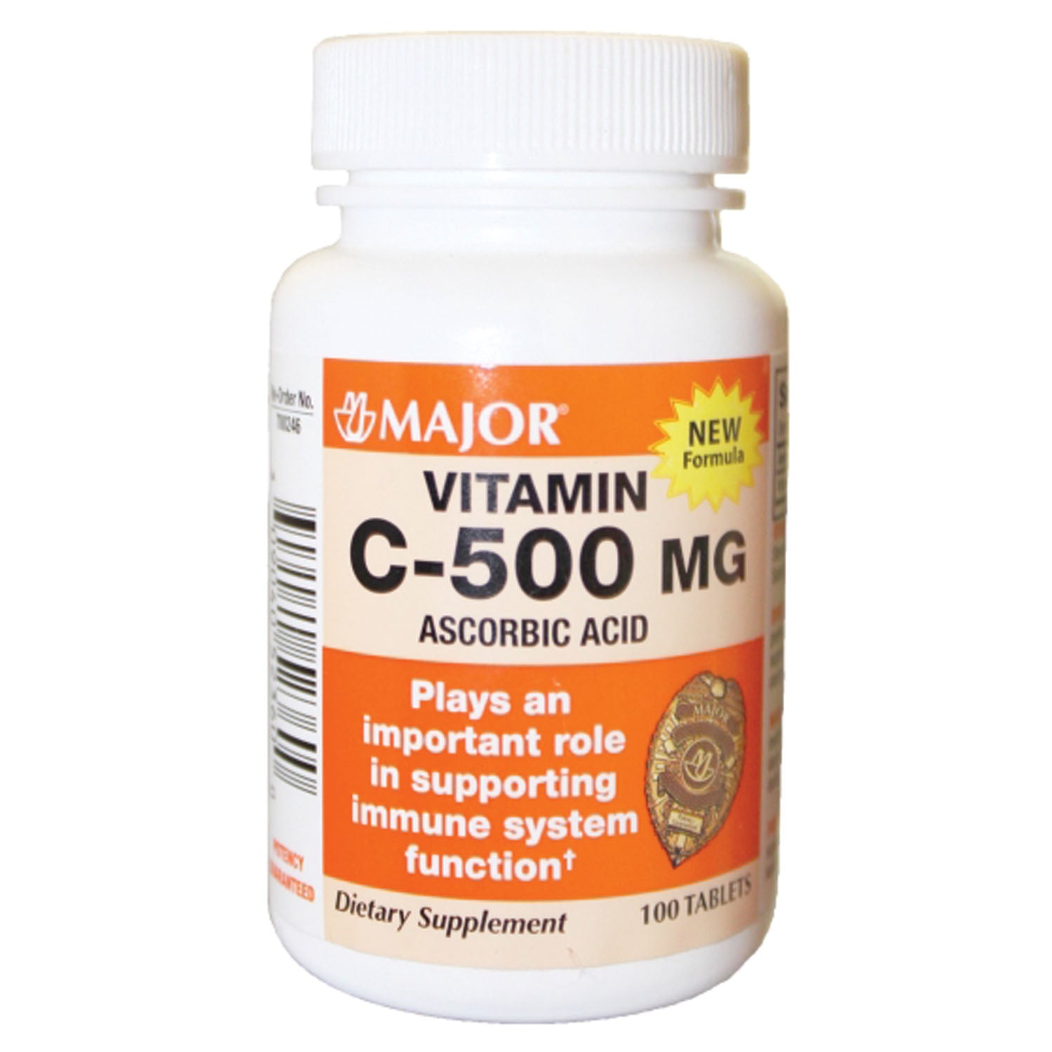 700036 - Principales productos farmacéuticos - Vitamina C, 500 mg, tabletas, 100 unidades, NDC n.° 00904-0523-60 (solo EE. UU.) (Los productos no se pueden vender a tiendas minoristas ni a minoristas en línea como Amazon, Walmart, eBay, Alibaba, etc.)