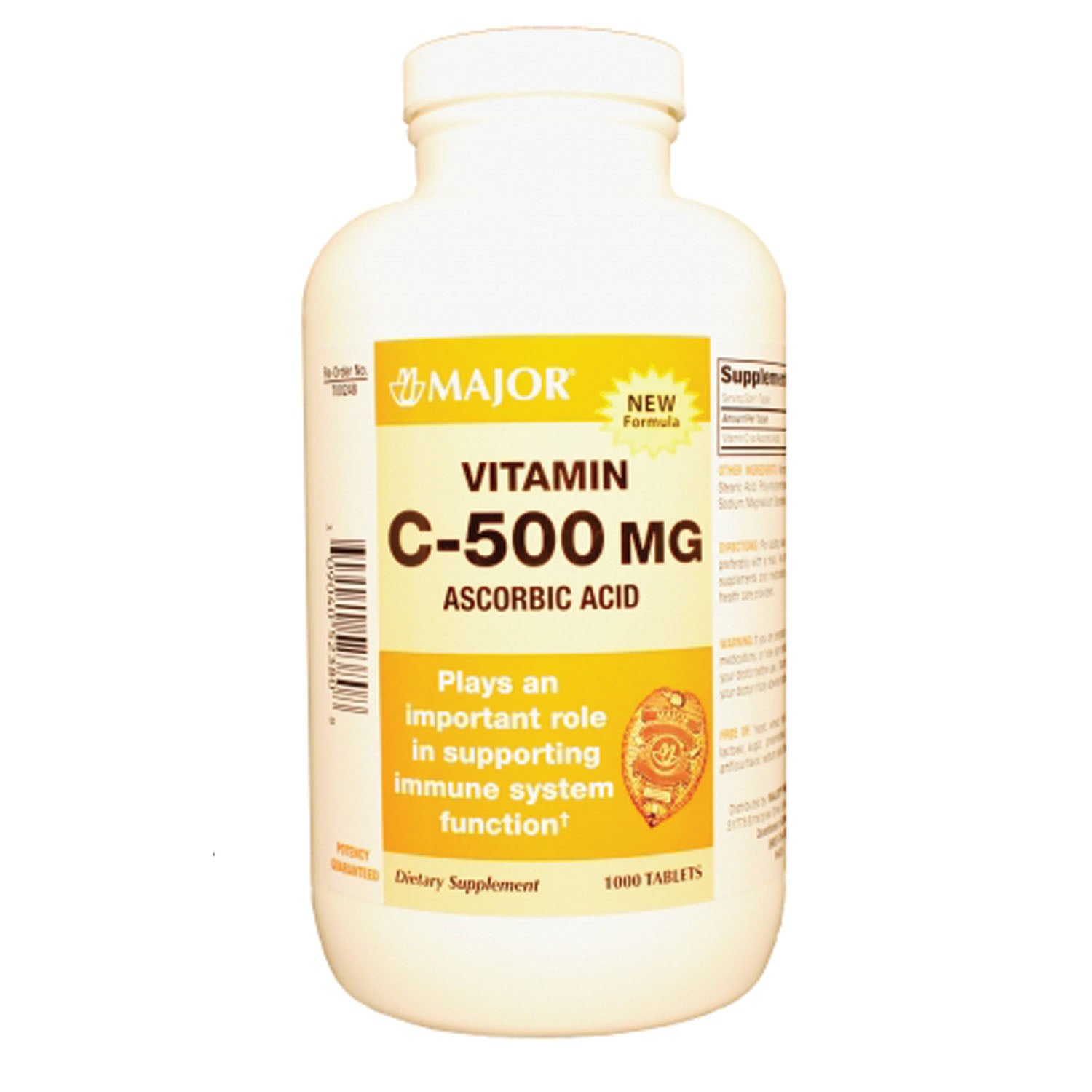 700717 - Major Pharmaceuticals - Vitamin C, 500mg, Tablets, 1000s, 12/cs, NDC# 00904-0523-80 (US Only) (Products cannot be sold to retail stores or online retailers such as Amazon, Walmart, eBay, Alibaba, etc.) , cs