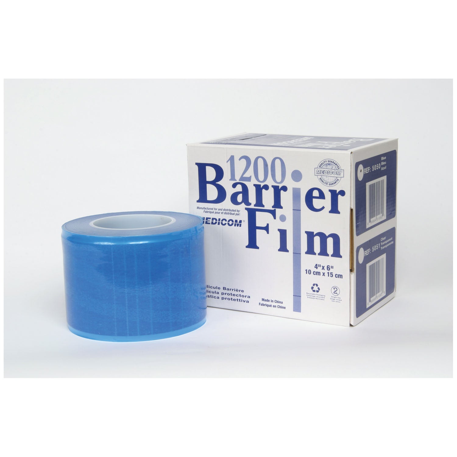 5050 - Medicom, Inc. - Barrier Film, 4" x 6", Blue, 1200/rl, 8 rl/cs (Not Available for sale into Canada) , cs