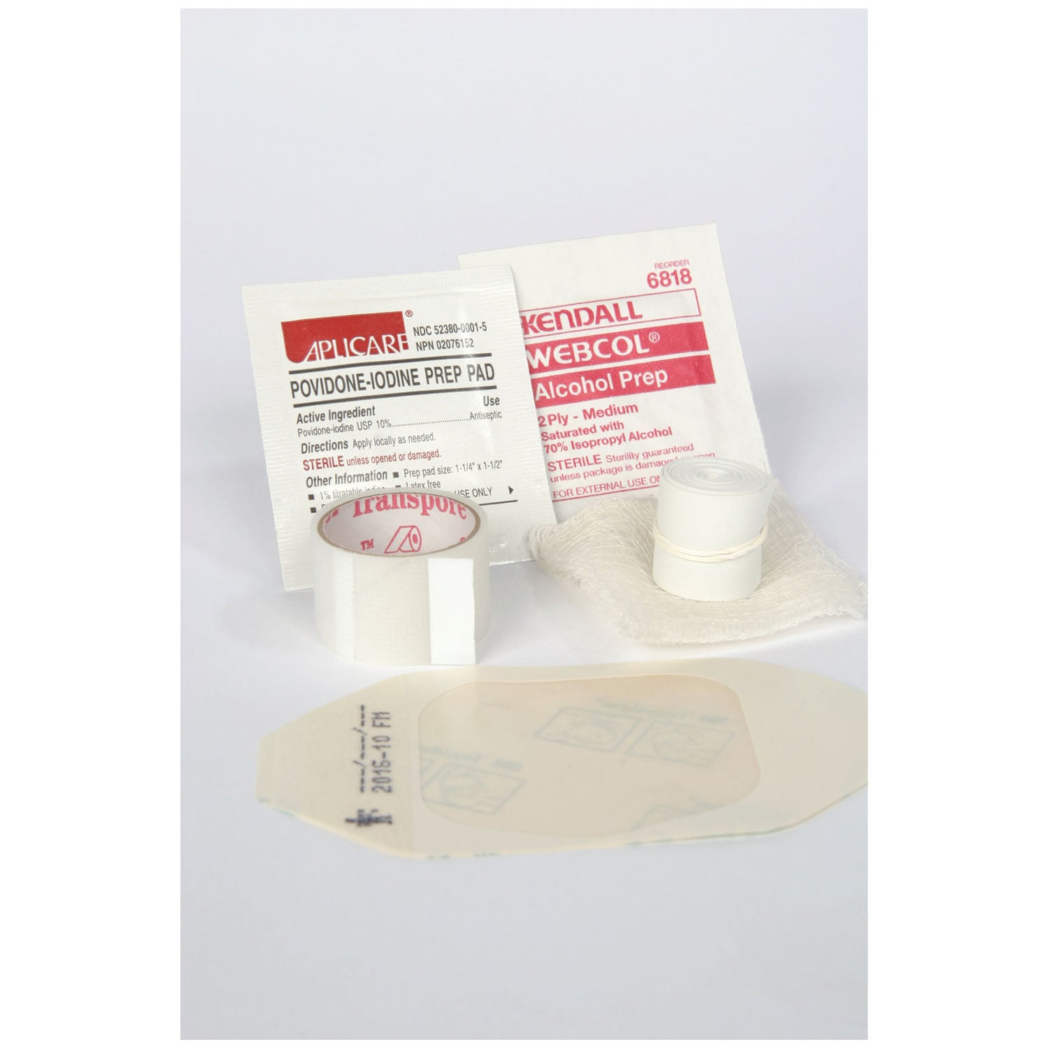 2602 - Medical Action Industries - 靜脈輸液啟動包,含 Tegaderm 敷料和 PVP 消毒墊,100 件/箱,箱裝