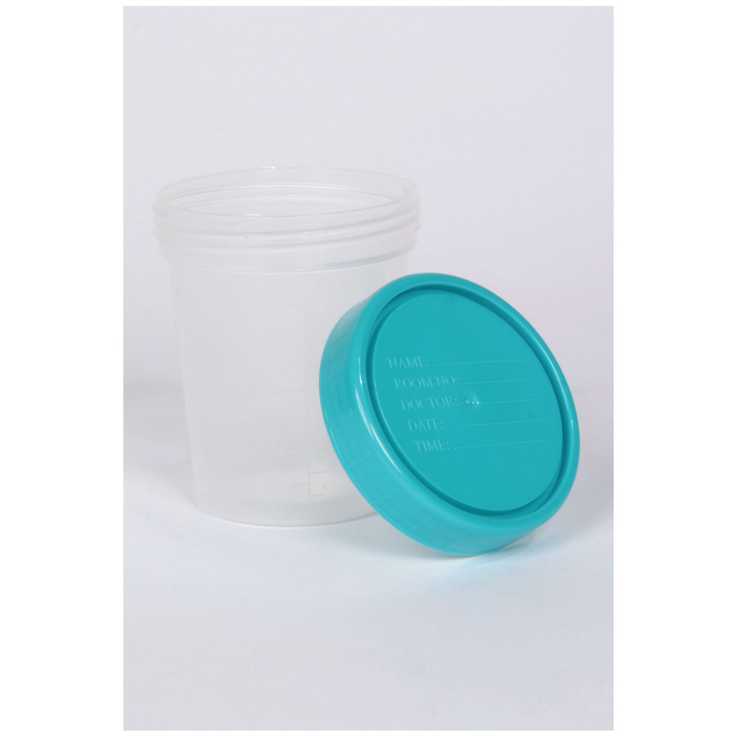 4653 - Medegen Medical Products, LLC - 標本容器,綠松石色 LiquaGuard® 蓋,500 個/箱(35 箱/托盤),箱裝