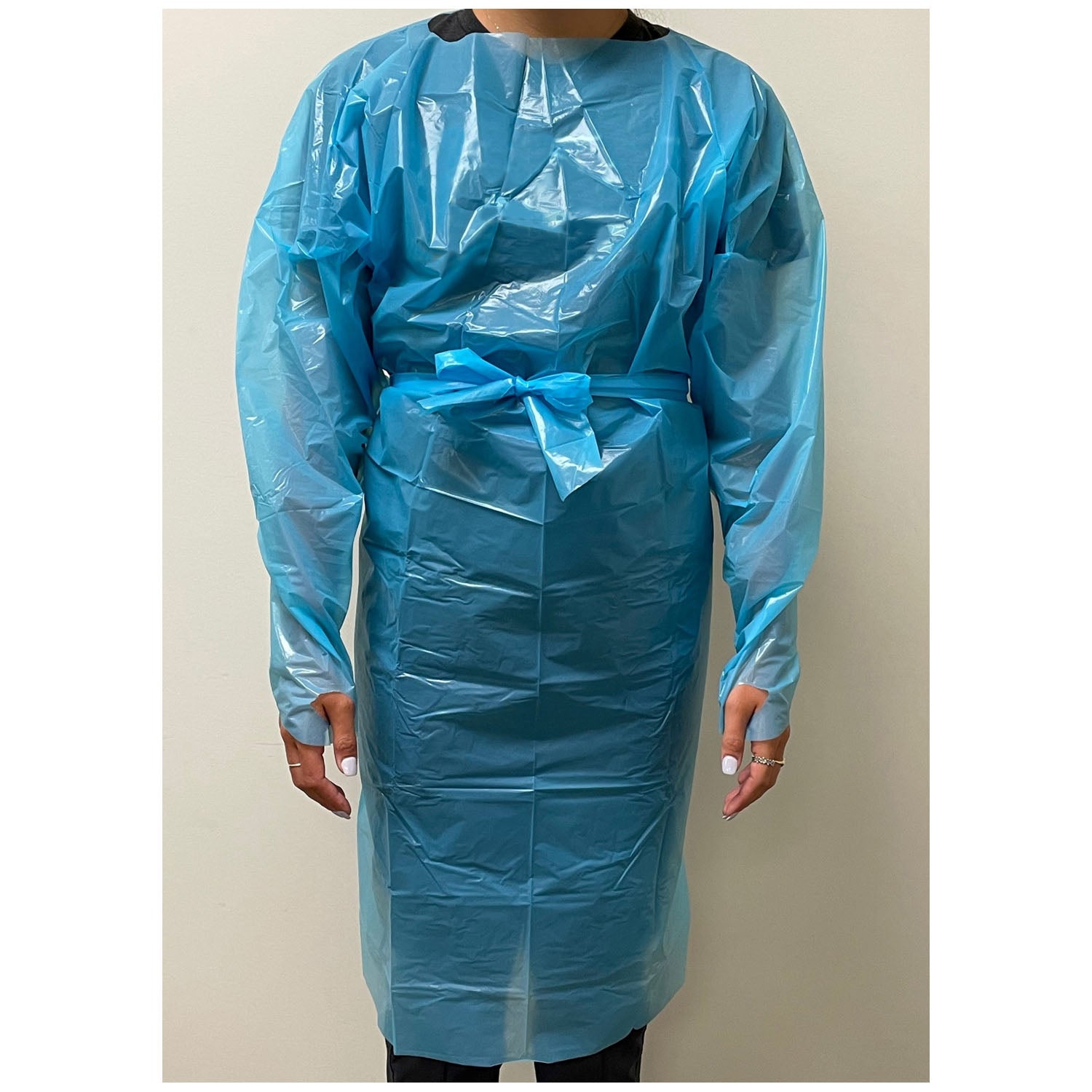99916B - Medegen Medical Products, LLC - 隔離衣,藍色,聚酯纖維,75件/箱,箱裝