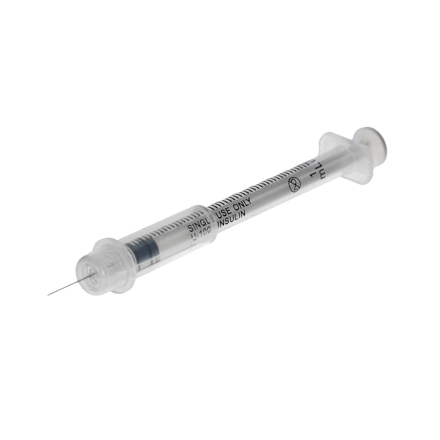 2101 - MediVena - Jeringa de seguridad para insulina, 1 ml, 29 G x ½", caja con código verde, 100/caja (60 cajas/plt), caja