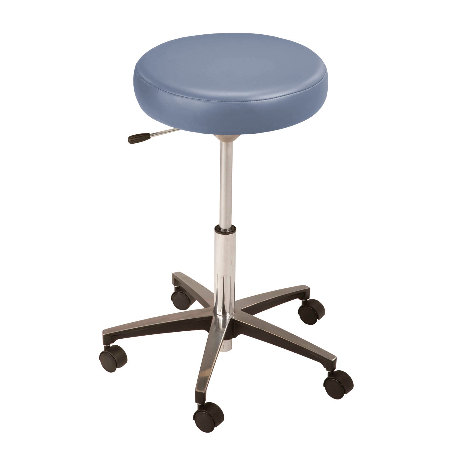 322-00-226 - MTI - Medical Technology Industries, Inc. - Taburete, neumático de accionamiento manual, base cromada sin respaldo, Ultra-Schooner (SOLO ENVÍO DIRECTO) (EE. UU. continentales y Canadá), c/u