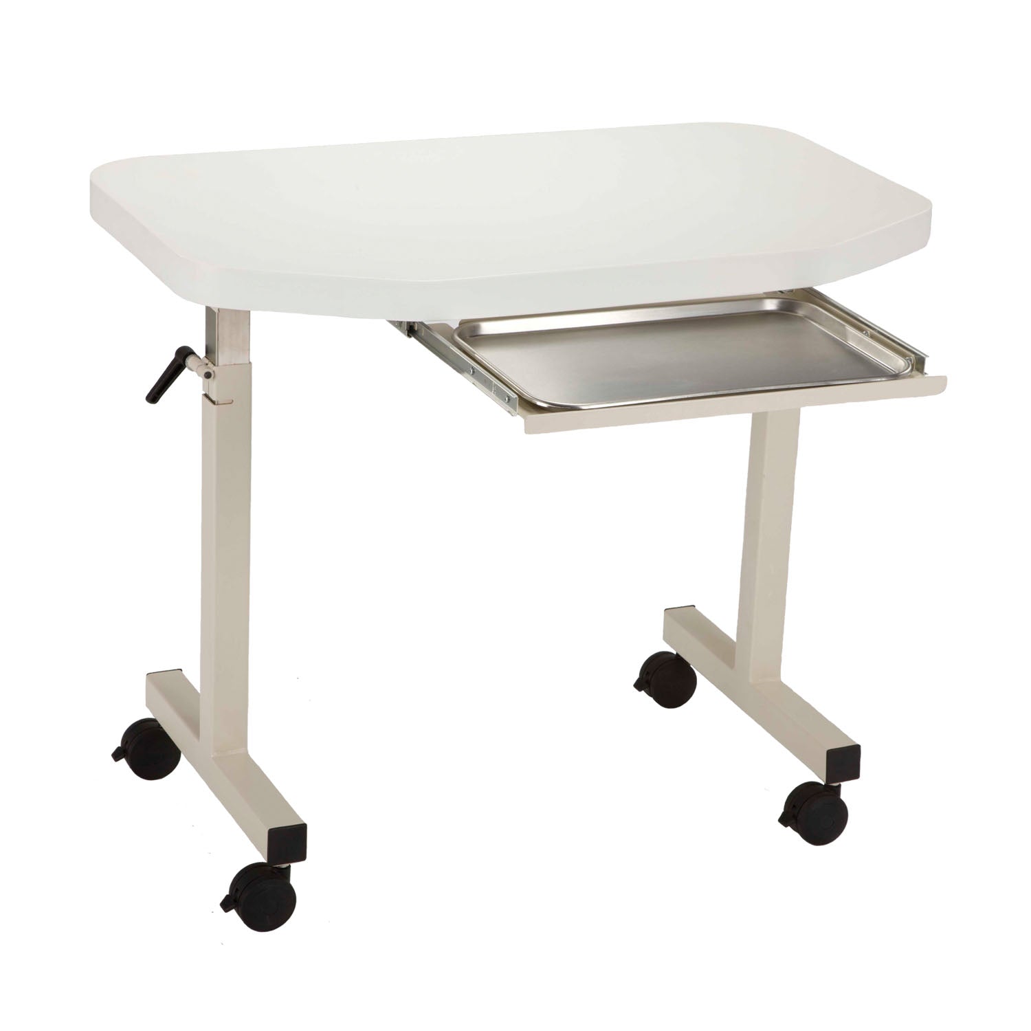 OSIT-2001-101-212 - MTI - Medical Technology Industries, Inc. - Mesa de instrumentos OSIT-2001, con bandeja extraíble, color blanco escarchado sólido (SOLO ENVÍO DIRECTO) (EE. UU. continentales y Canadá), c/u