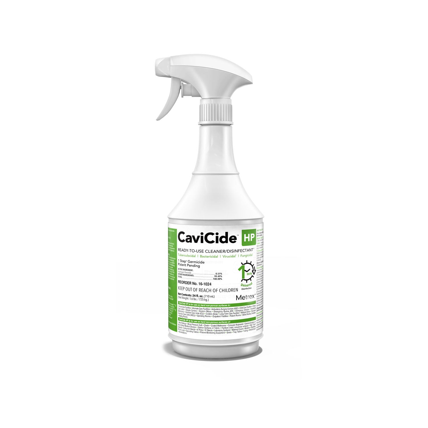 16-1024 - Metrex Research Corporation - CaviCide™ HP, 24 oz Spray Bottle, 12/cs (US Only) , cs