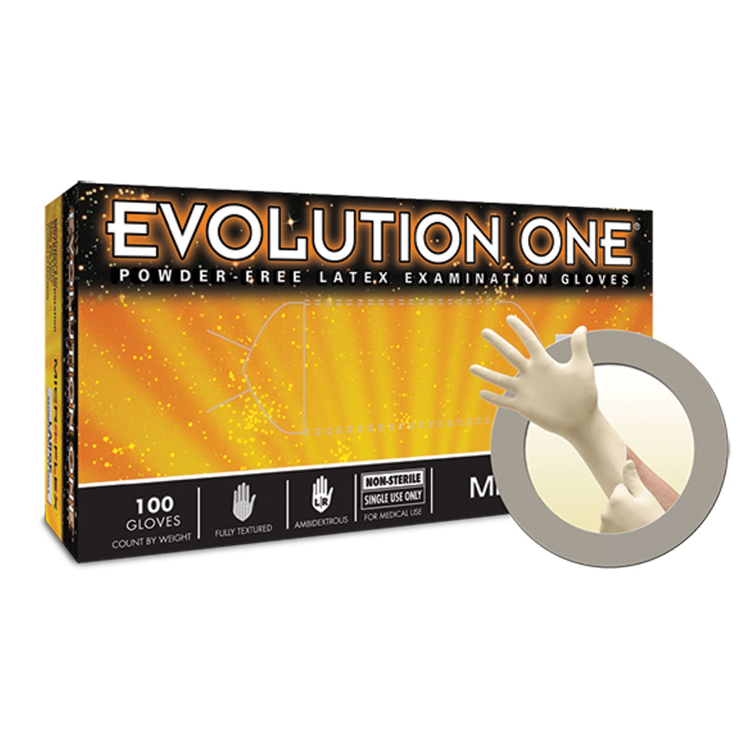 EV-2050-XL - Ansell - Exam Gloves, PF Latex, Textured, X-Large, 100/bx, 10 bx/cs (US Only) , cs