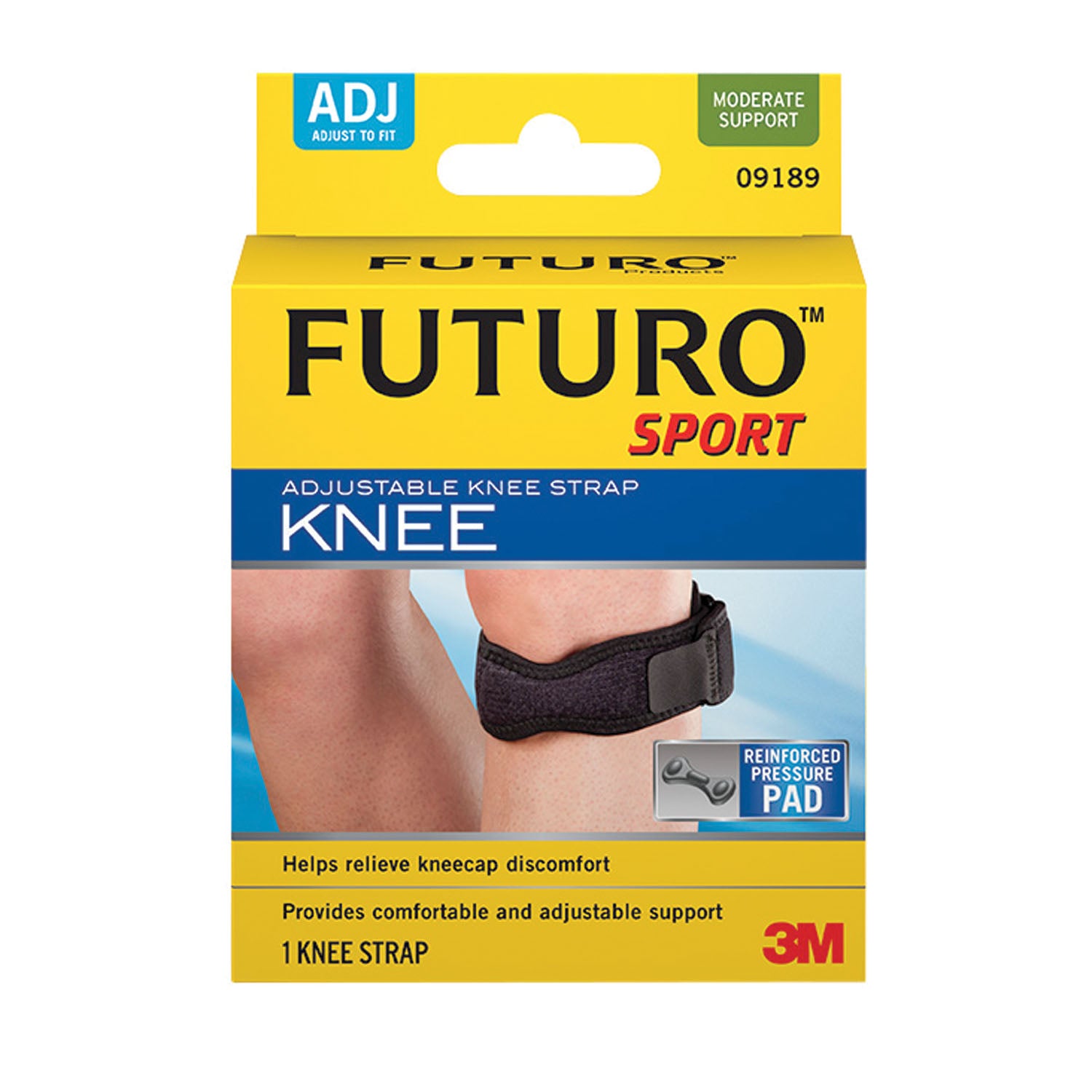 09189EN - 3M Personal Safety Division - Knee Strap, Adjustable, One Size, 3/pk, 4 pk/cs (Continental US+HI Only) , cs