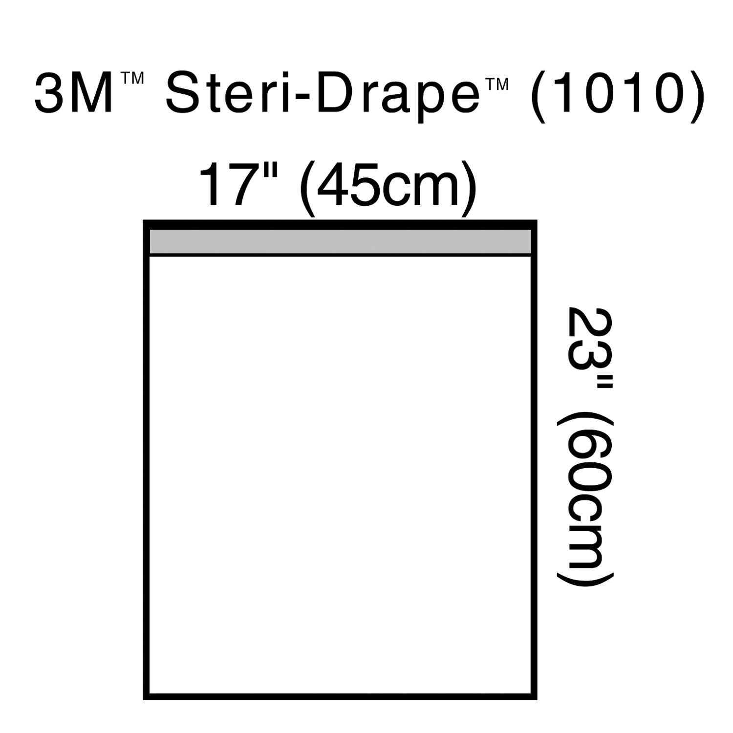 1010 - Solventum Corporation - Towel Drape, Large, 23" x 17" with Adhesive Strip & Clear Plastic, 10/bx, 4 bx/cs (Continental US+HI Only) , cs