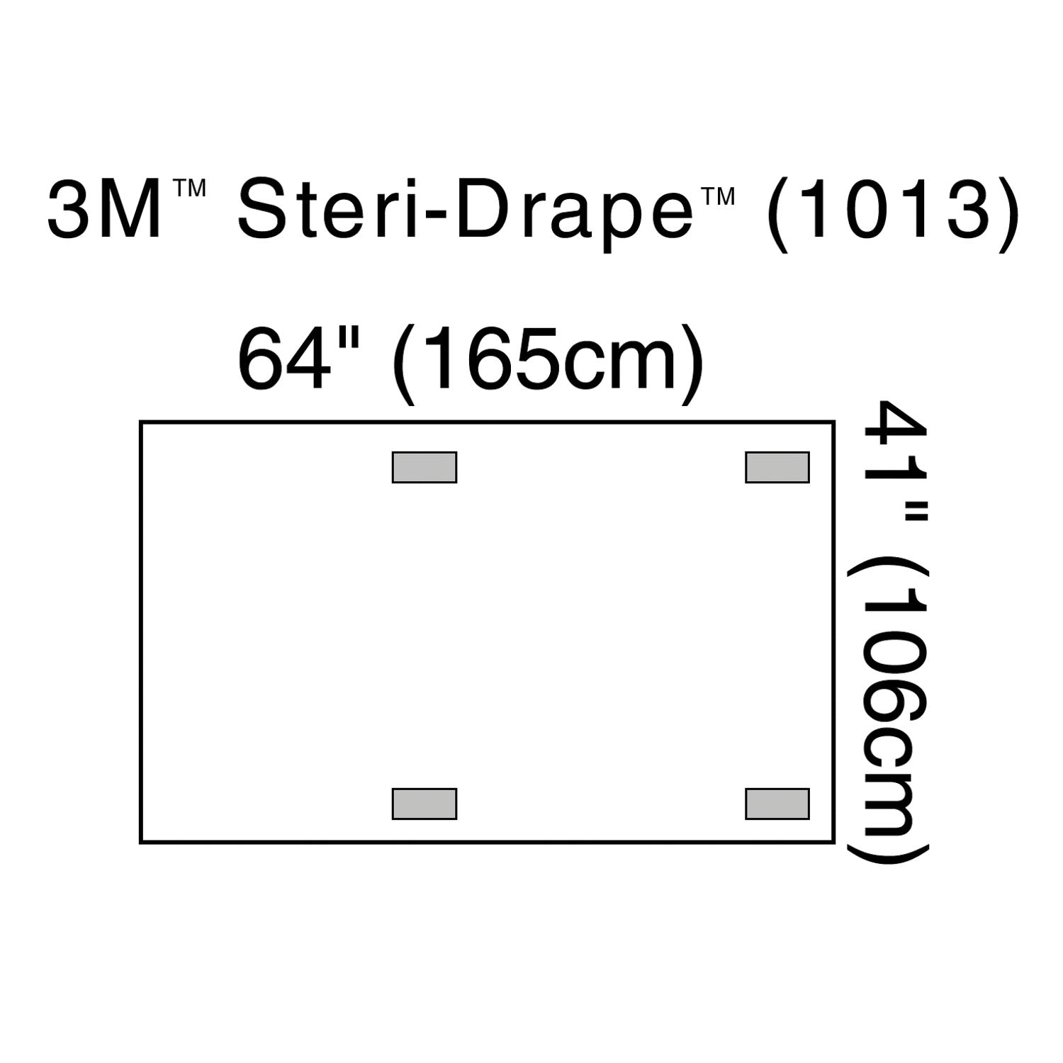 1013 - Solventum Corporation - X-Ray Image Intensifier Drape, 4 Adhesive Patches, 41" x 64", 10/bx, 4 bx/cs (Continental US+HI Only) , cs