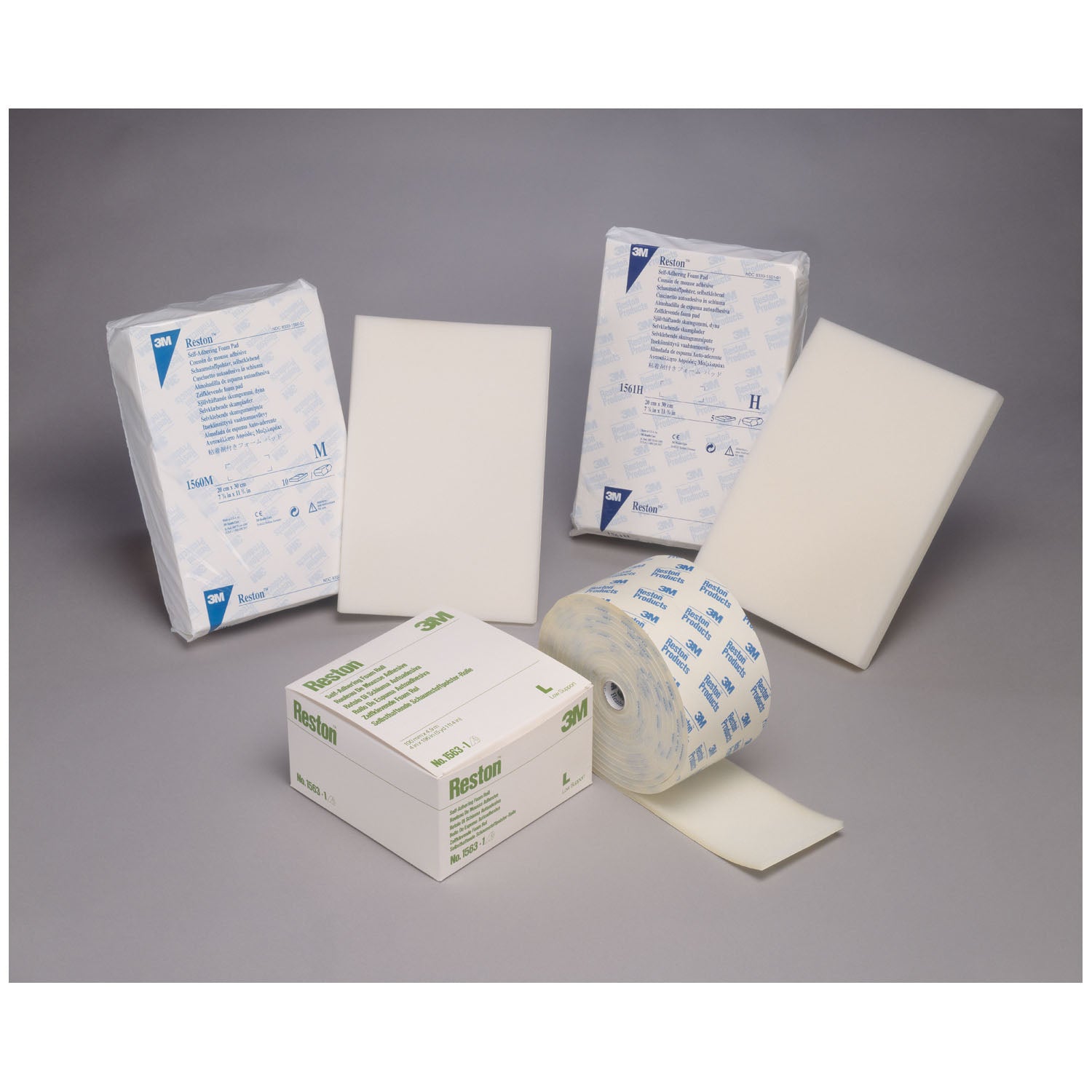 1561H - Solventum Corporation - High Support Foam Pads, 7 7/8" x 11¾" (15/16" thick), 5/pk, 5 pk/cs (Continental US+HI Only) (To Be DISCONTINUED) , cs