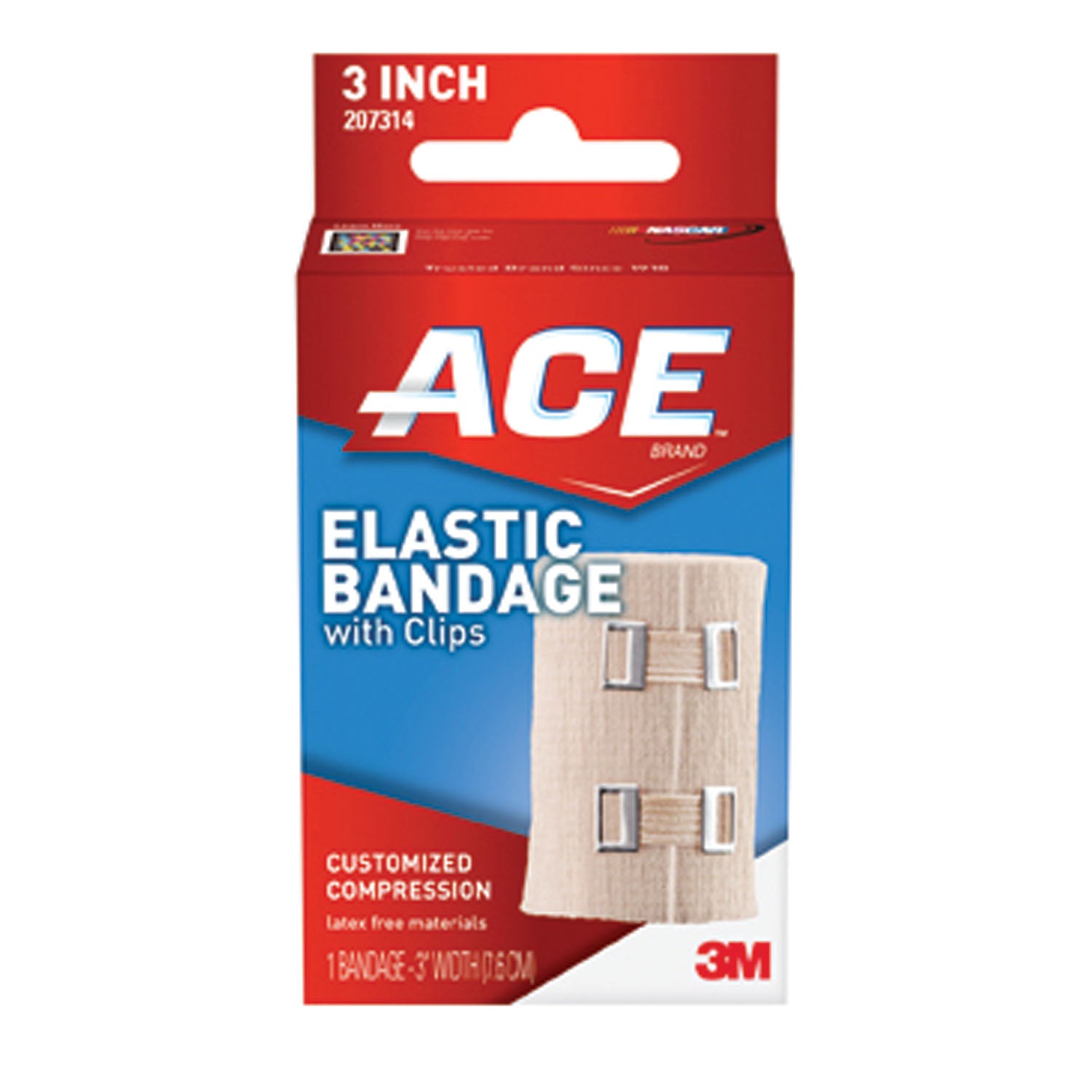 207314 - 3M Personal Safety Division - 3" Elastic Bandage with Clip, 72/cs (Continental US+HI Only) , cs