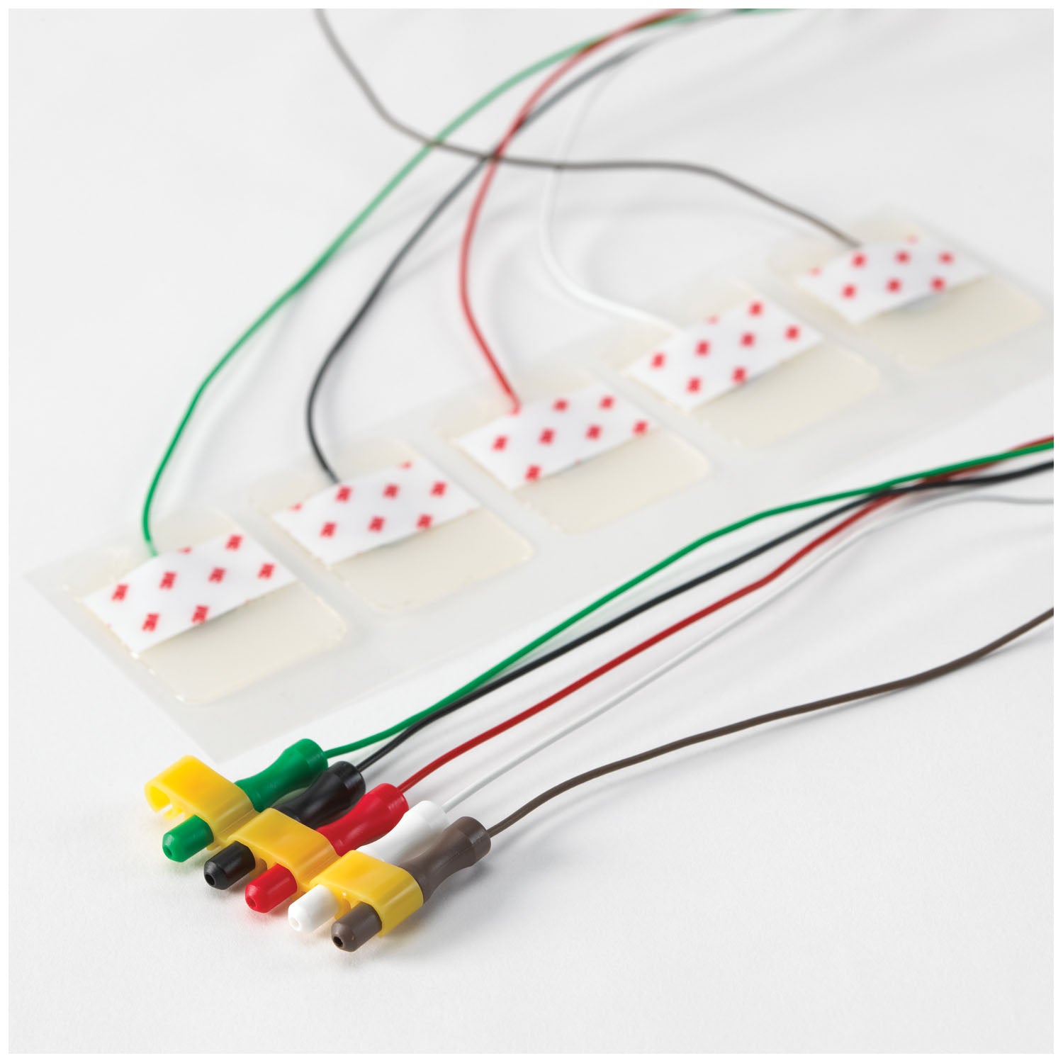 2289PAL - Solventum Corporation - Electrodo de monitoreo precableado con cinta transparente, 4 cm x 2,6 cm (1,57" x 1"), longitud del cable conductor: 48", 5/bg, 100 bg/caja (solo EE. UU. continental + HI), caja