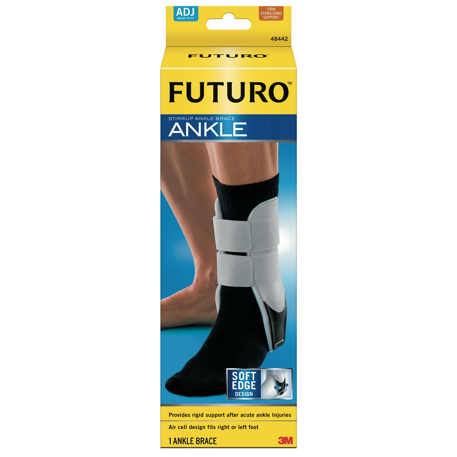 48442EN - 3M Personal Safety Division - Ankle Brace, Adjustable, One Size, 2/pk, 6 pk/cs (Continental US+HI Only) , cs