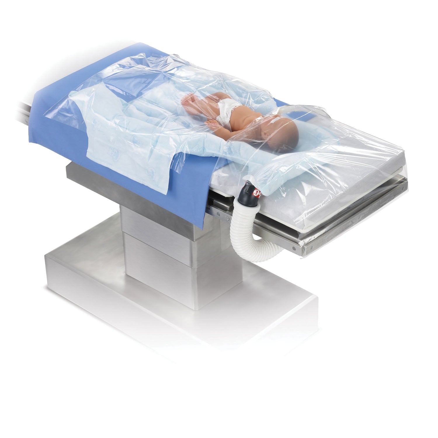 55501 - Solventum Corporation - Model 555 Pediatric Underbody Warming Blanket, Large, 36" x 33" with Drape, 24" x 24", 10/cs (Continental US+HI Only) , cs