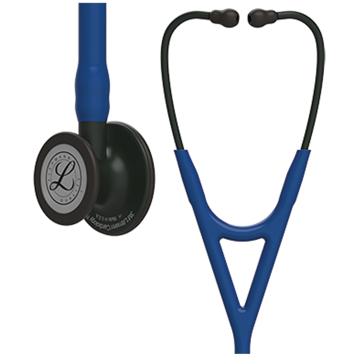 6168 - Solventum Corporation - Stethoscope, Black Finish Chestpiece, Navy Blue Tube, 27" (Continental US+HI Only) (Littmann items are only available for sale online by distributors authorized by 3M Littmann) , ea