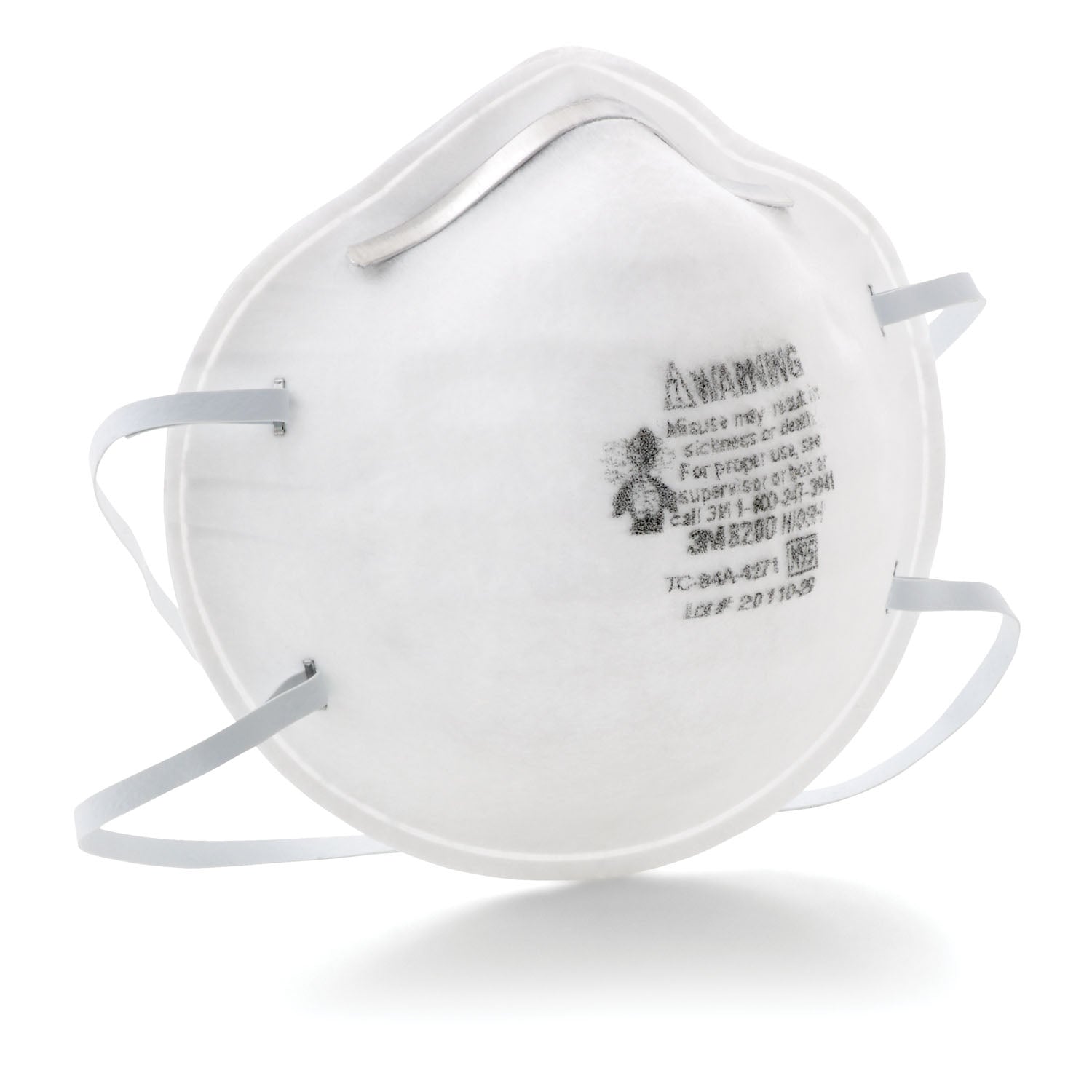 8200 - 3M Personal Safety Division - Particulate Respirator, N95, Unvalved, Economy, 20/bx, 8 bx/cs (36 cs/plt) (Continental US+HI Only)) , cs