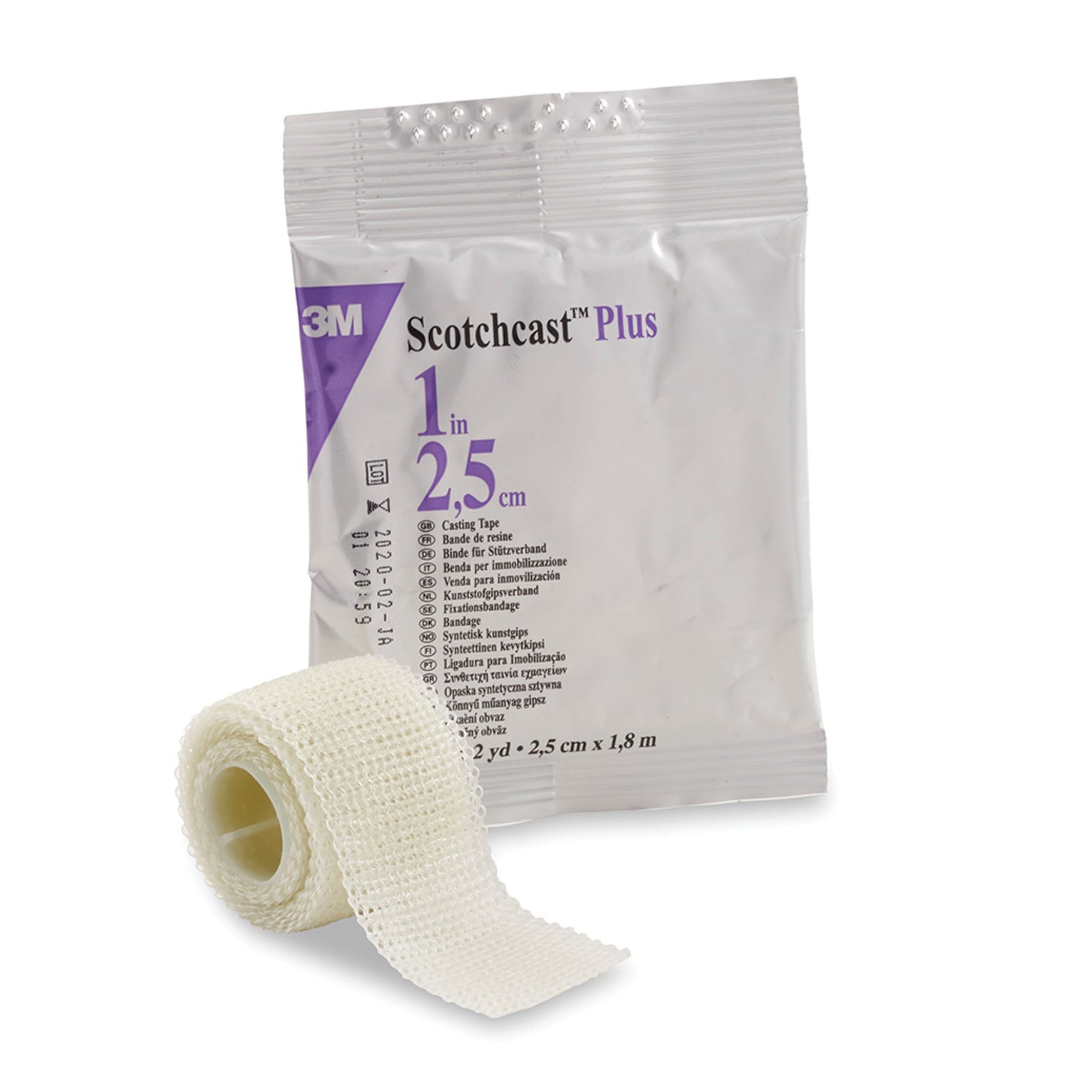 82001 - Solventum Corporation - Plus 鑄造膠帶,標準型,1 英吋 x 2 碼,白色,10 卷/箱(僅限美國大陸及夏威夷地區),箱裝