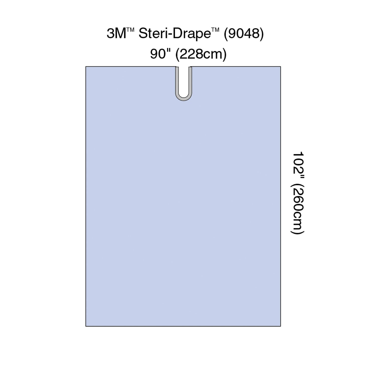 9048 - Solventum Corporation - Steri-Drape⢠Adhesive Split Sheet, 90" x 102", Absorbent Impervious Material, 15/bx, 2 bx/cs (Continental US+HI Only) , cs