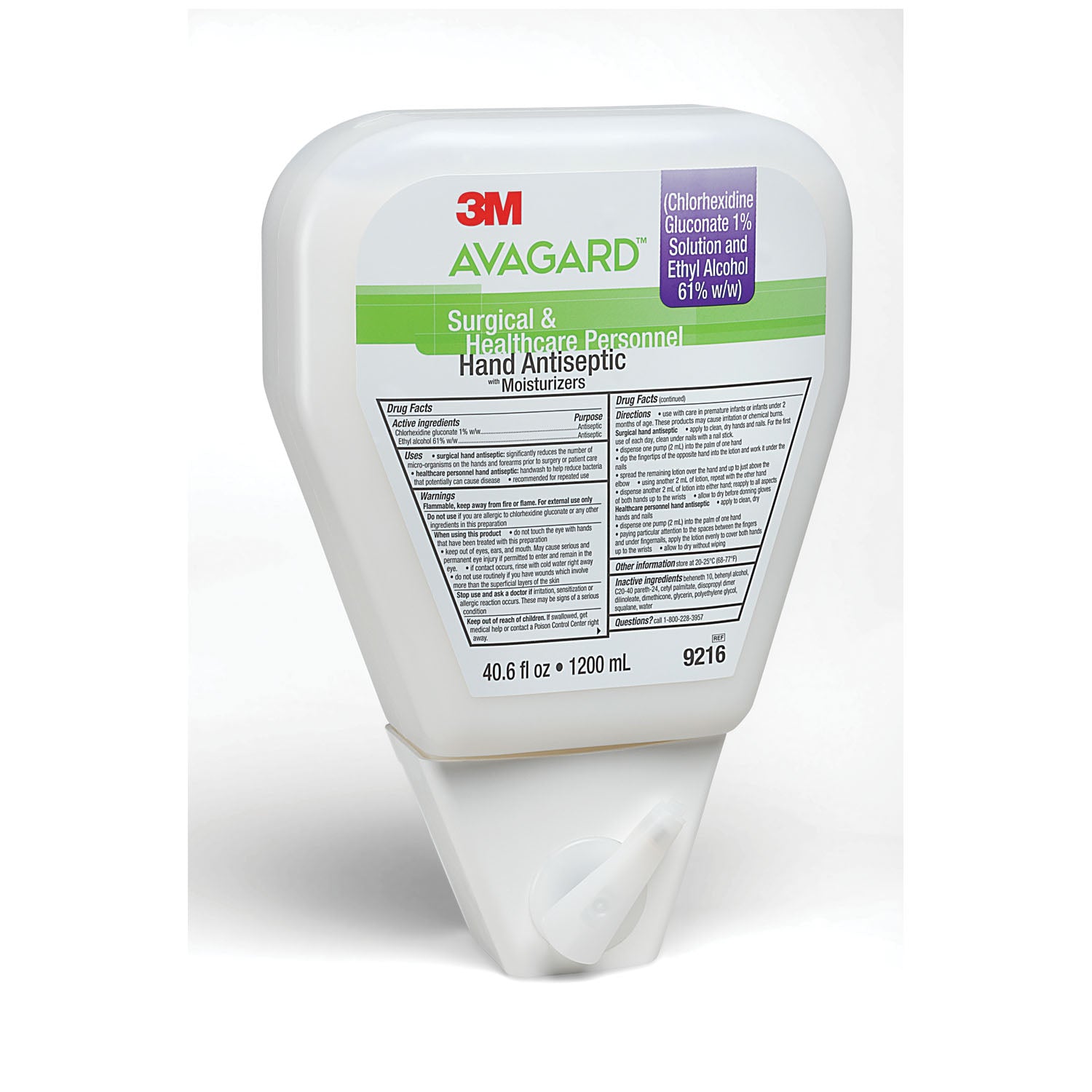 9216 - Solventum Corporation - Hand Antiseptic, 1.2 L, 4/cs (Continental US+HI Only) (HAZMAT Fees Apply, cannot ship via Air or to AK, GU, HI, MP, PR, VI) (Non-Refundable; Non-Returnable) (Item on Manufacturer Backorder - Inventory Limited when Available