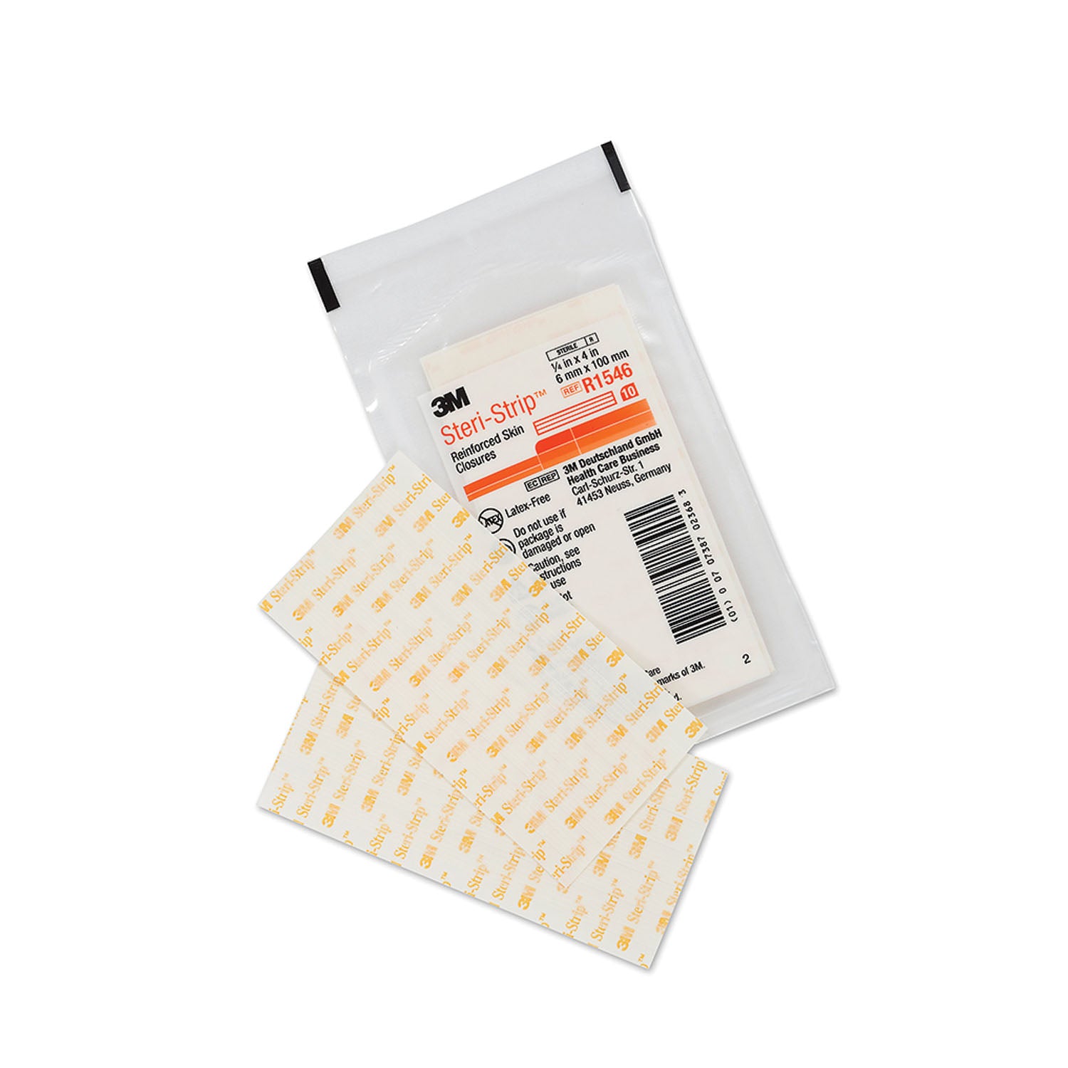 R1546 - Solventum Corporation - 加強型皮膚縫合線,¼英寸 x 4英寸,10條/袋,50袋/盒,4盒/箱(僅限美國大陸及夏威夷),箱裝