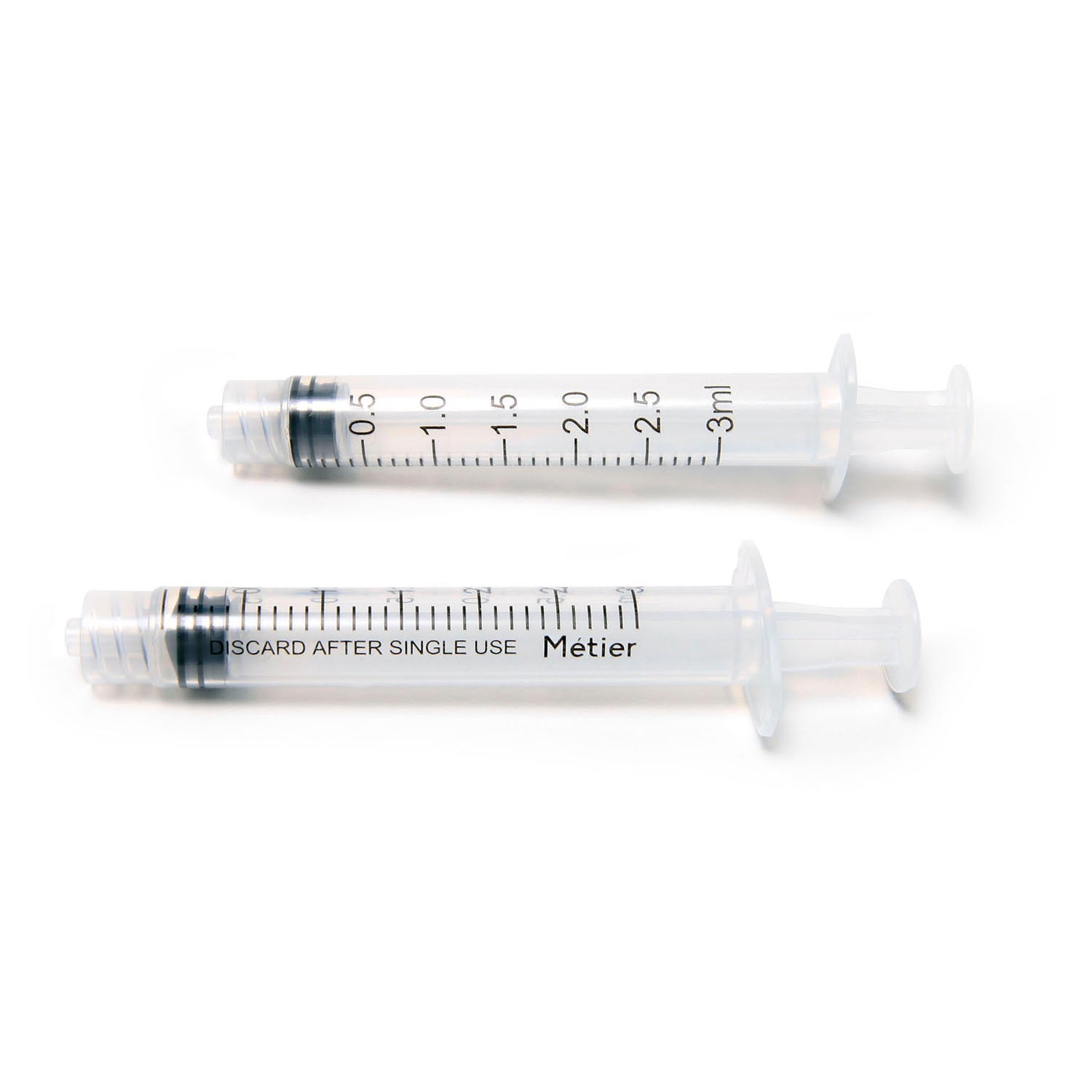 DSLL03 - Metier Medical USA, LLC - 一次性皮下注射標準注射器,3毫升,100支/盒,27盒/箱,箱裝