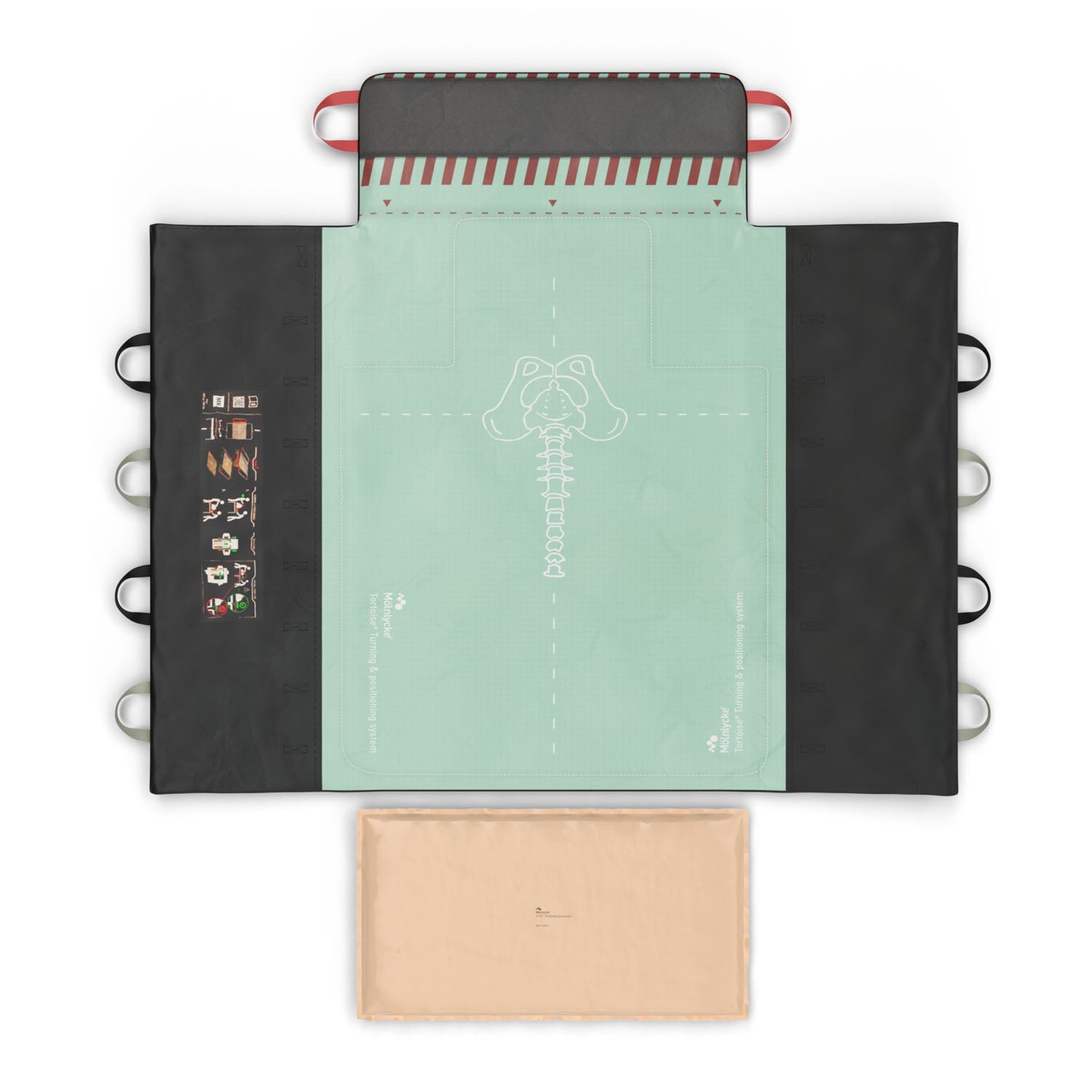 1400805 - Molnlycke Health Care US, LLC - Tortoise® Sling System, Standard, Includes PAD and Positioner, 1/cs (US Only) , cs