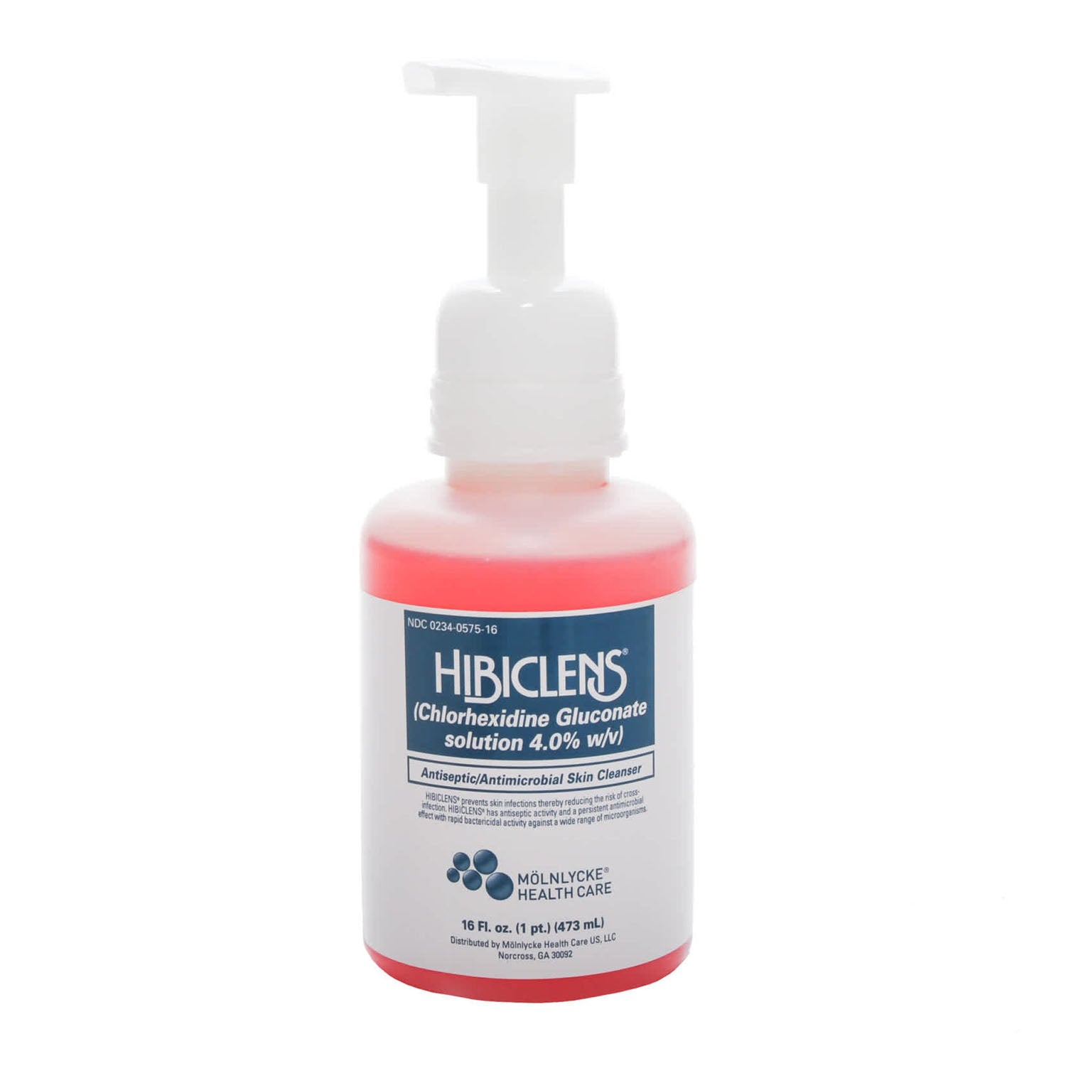 57516 - Molnlycke Health Care US, LLC - Skin Cleanser, 16 oz Liquid with Foaming Pump (Pump Top Included), 12/cs (54 cs/plt) (US Only) (HAZMAT Fees Apply, cannot ship via Air or to AK, GU, HI, MP, PR, VI) (Item on Manufacturer Backorder - Inventory Limit