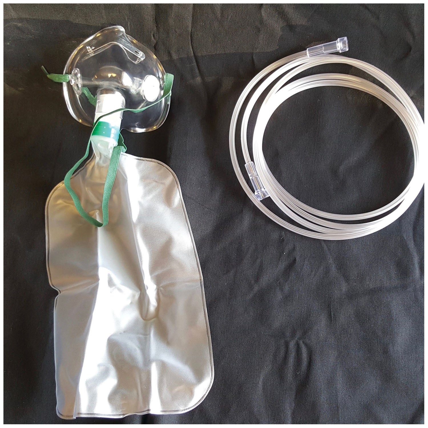 MTR-25159 - Med-Tech Resource, LLC - 氧氣面罩,部分無呼吸器式,帶儲氣袋,成人標準型,7英尺星形管,50個/箱(處方藥)(僅限美國,不包括印第安納州和北達科他州),箱
