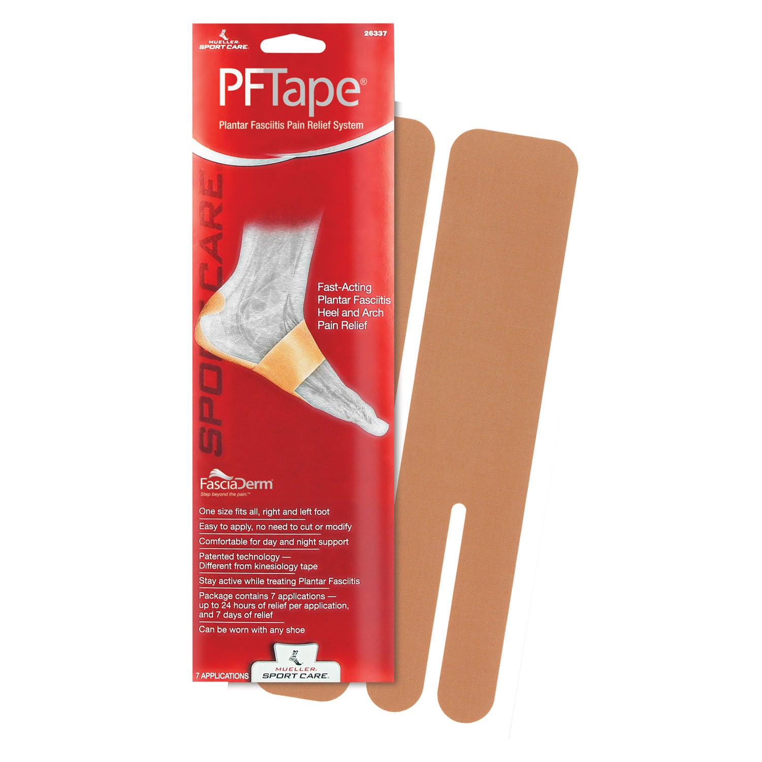 26337 - Mueller Sports Medicine, Inc. - Beige, Regular, 7 app/pk (In retail pkg) (Products are only available for sale in the U.S. Products cannot be sold on Amazon.com or any other 3rd party platform without prior approval by Mueller.) , pk