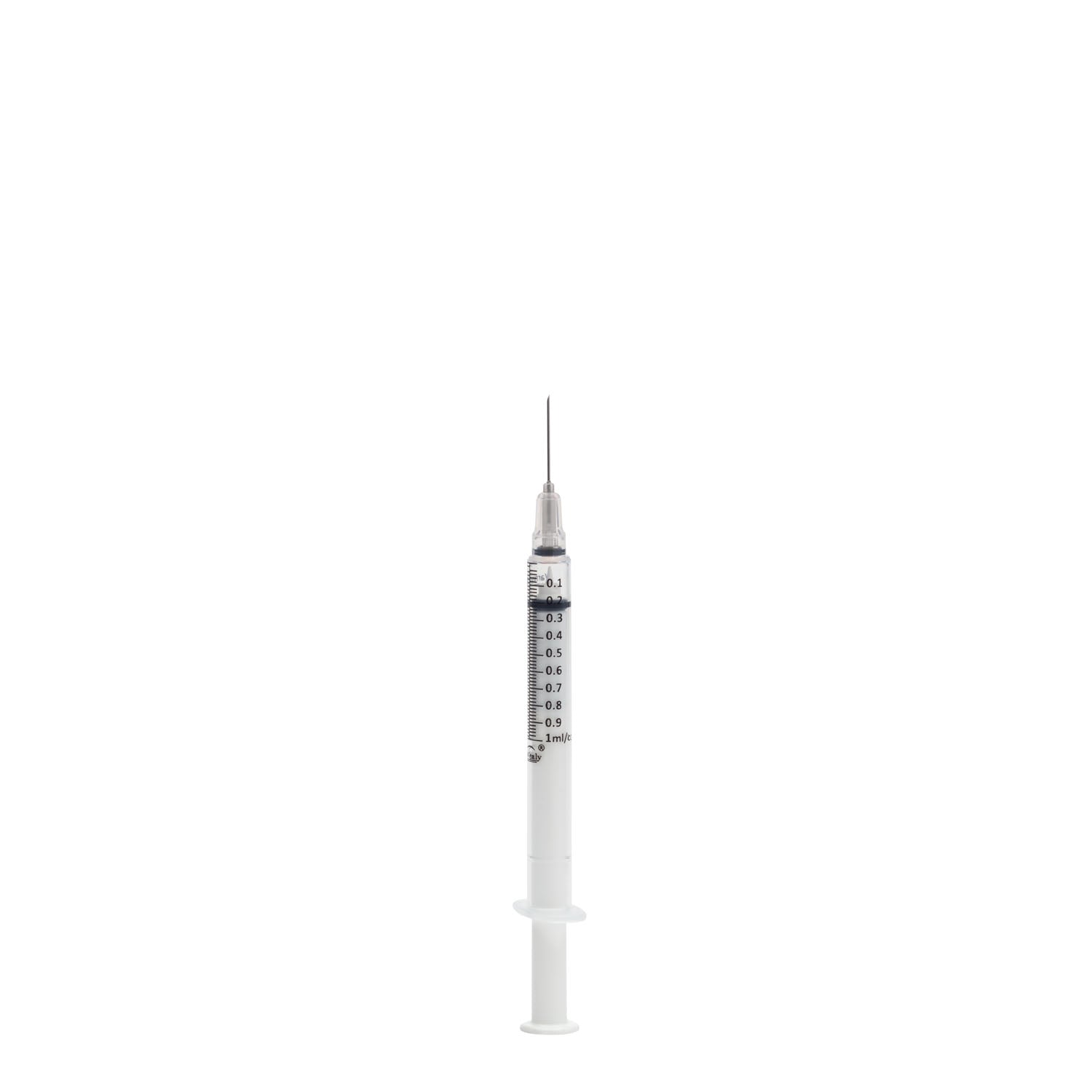 SS1ML27G051 - Myco Medical - 安全注射器(附針頭),1毫升,27G x 0.5英寸,無菌,中灰色,100支/盒(處方藥)(需支付危險品處理費,無法空運或運往阿拉斯加、關島、夏威夷、北馬裡亞納群島、波多黎各、美屬維京群島),美國和加拿大有售盒裝上有售盒