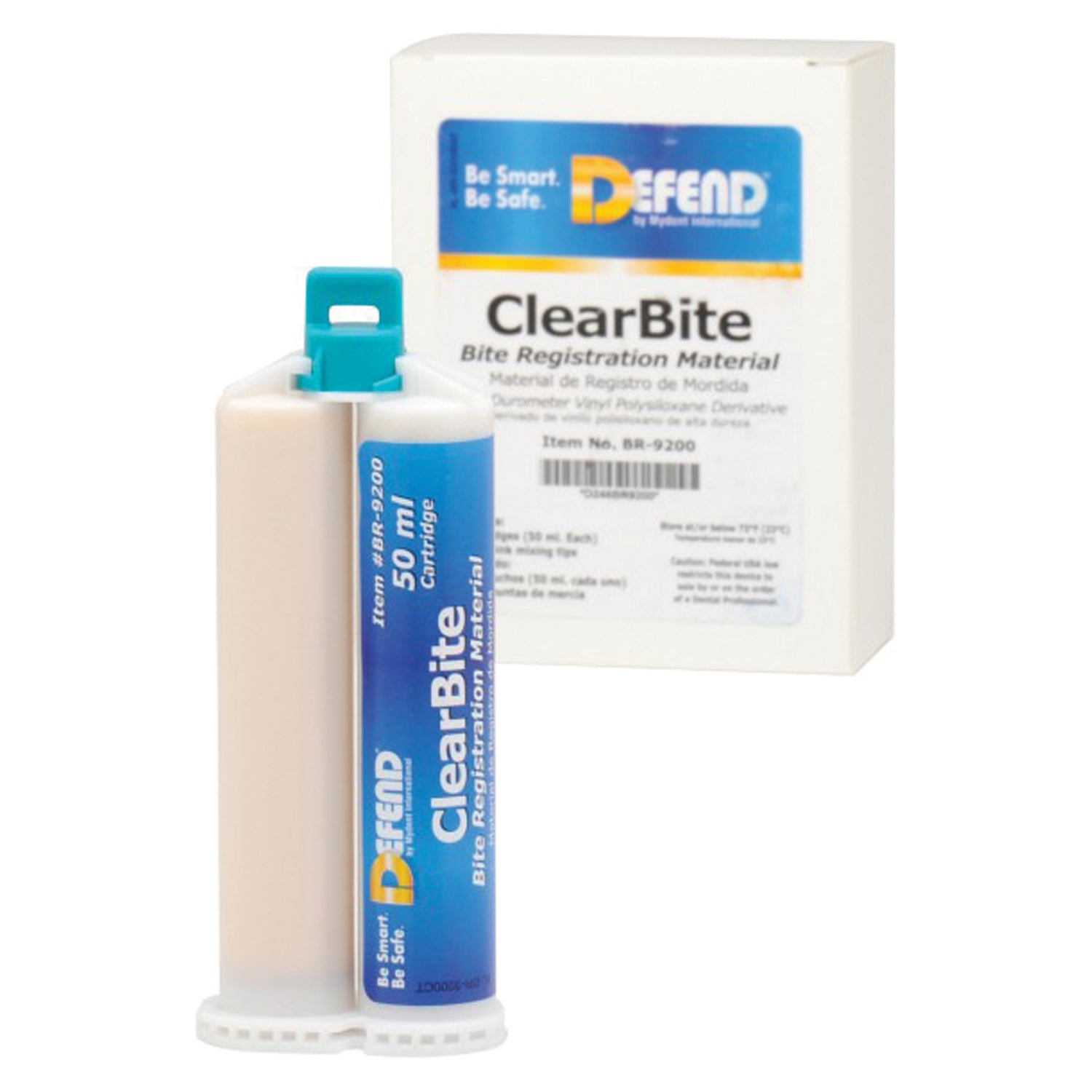 BR-9200 - Mydent - ClearBite,無味,2支50毫升牙膏 + 6個粉紅色混合頭/包,20包/箱,cs