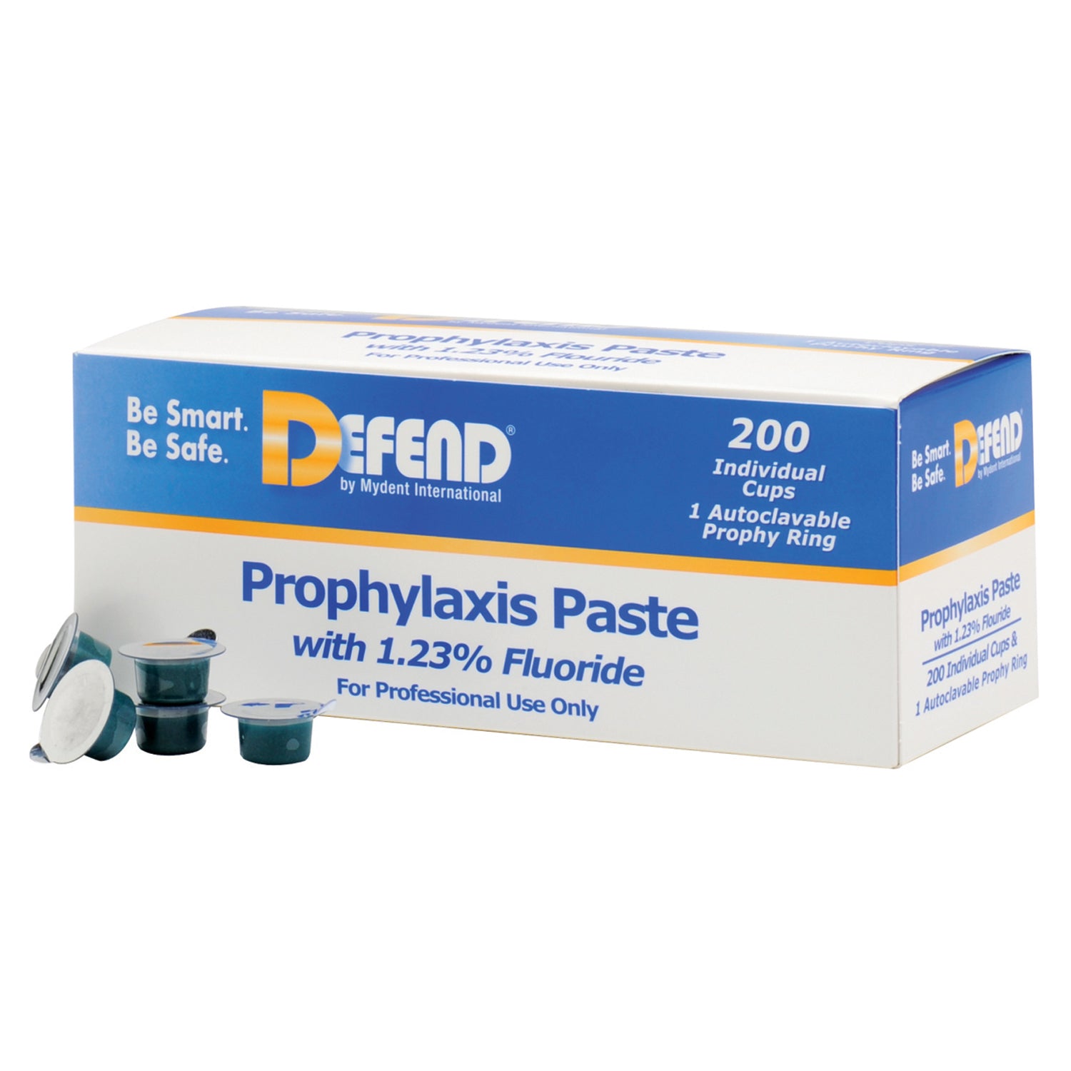 PP-1400 - Mydent - Prophy Paste, Medium-Assorted, 200 cups/bx , bx