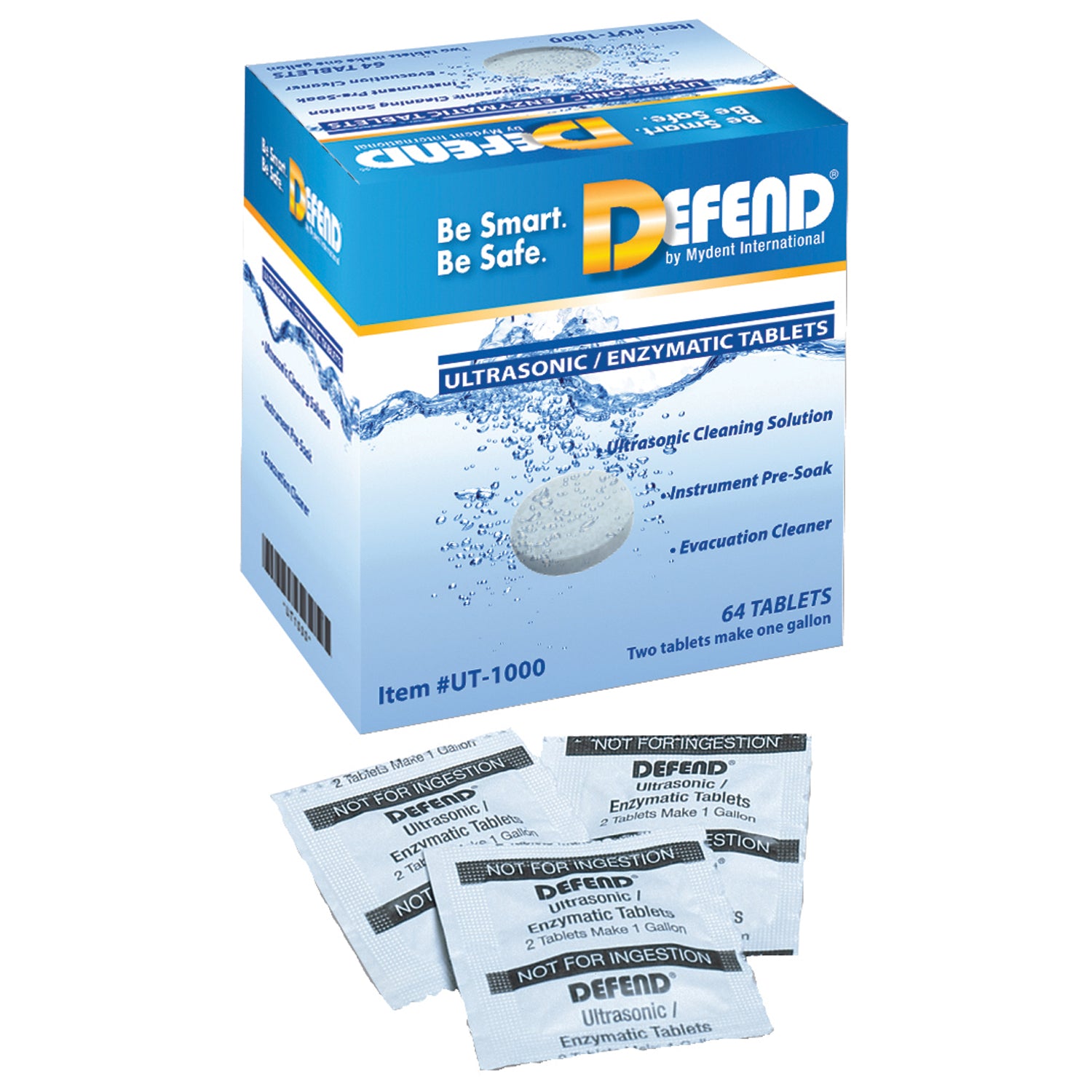 UT-1000 - Mydent - Tabletas enzimáticas ultrasónicas, 64/caja