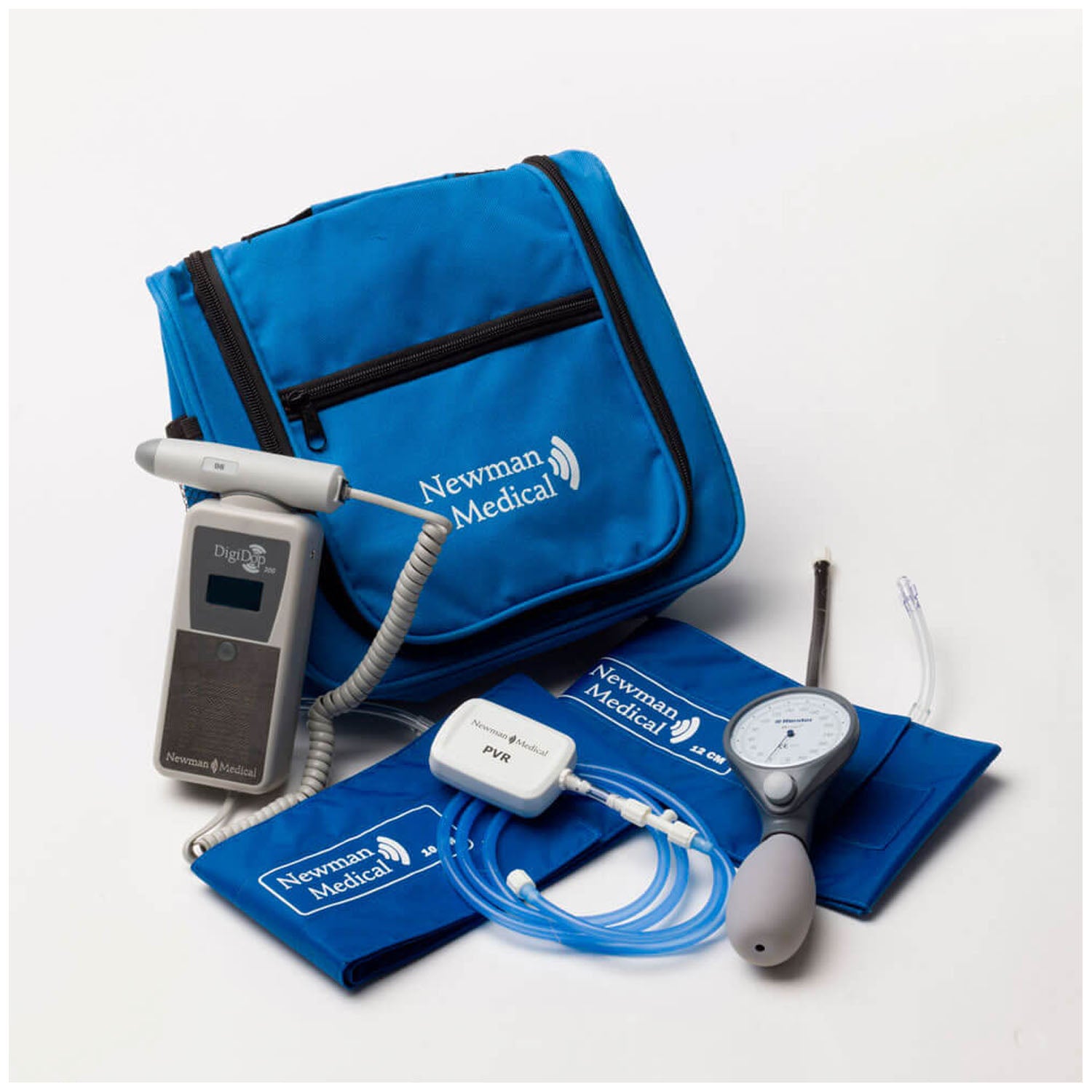 ABI-250 - Newman Medical - 基礎踝肱指數 (ABI) 研究手動系統,含 PVR、1x10cm 袖帶、手動無液血壓計、便攜包、用戶手冊和快速參考指南(僅限美國)(僅限代發貨),cs
