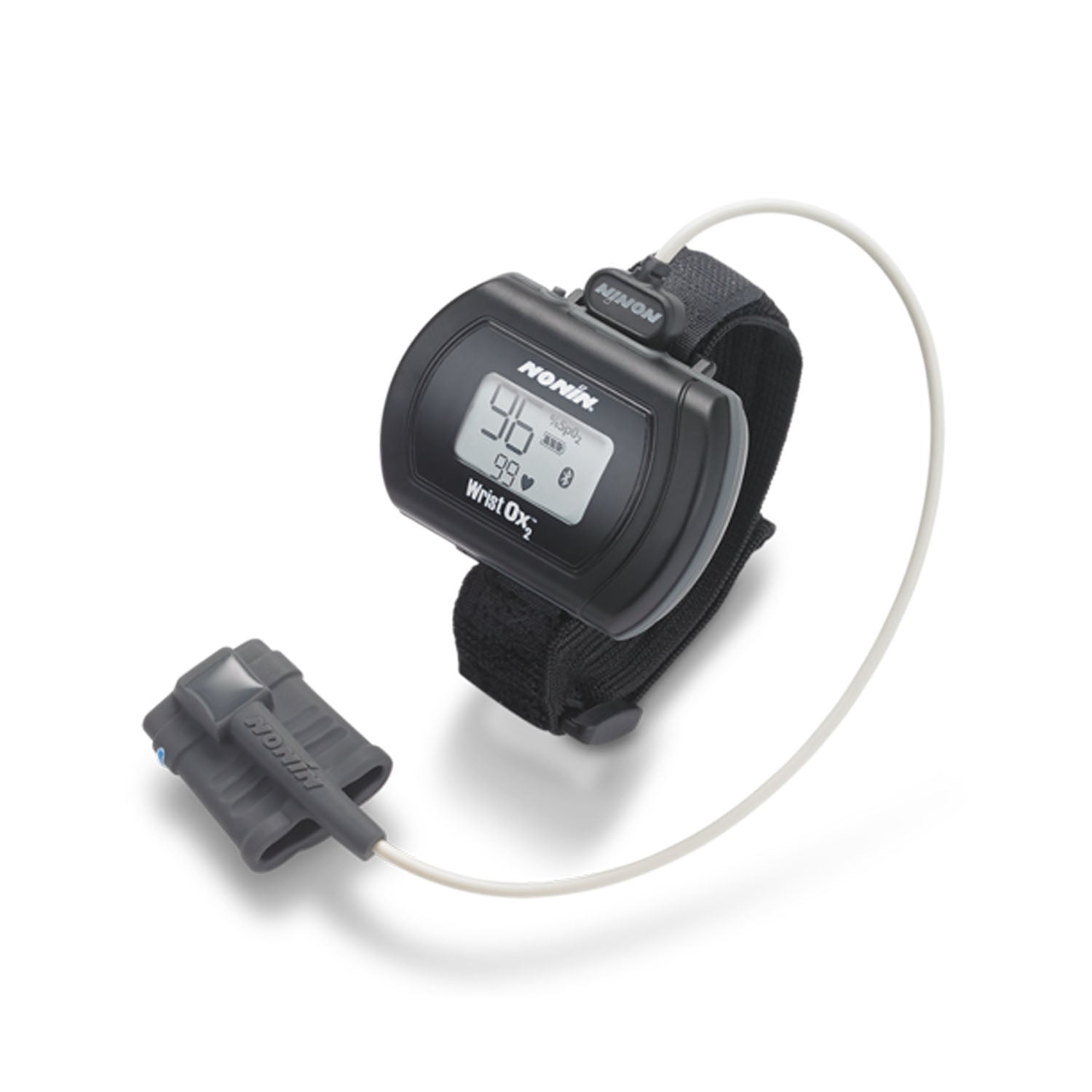 3150USB-0101 - Nonin Medical, Inc. - Include: (1) 3150USB WristOx2® Standard Assembly, (1) PureLight® 8000SM-WO2 Medium Soft Reusable SpO2 Sensor, Two (2) AAA Alkaline Batteries, (1) Wrist Band, (1) Carrying Case (Continental US Only - including Alaska &