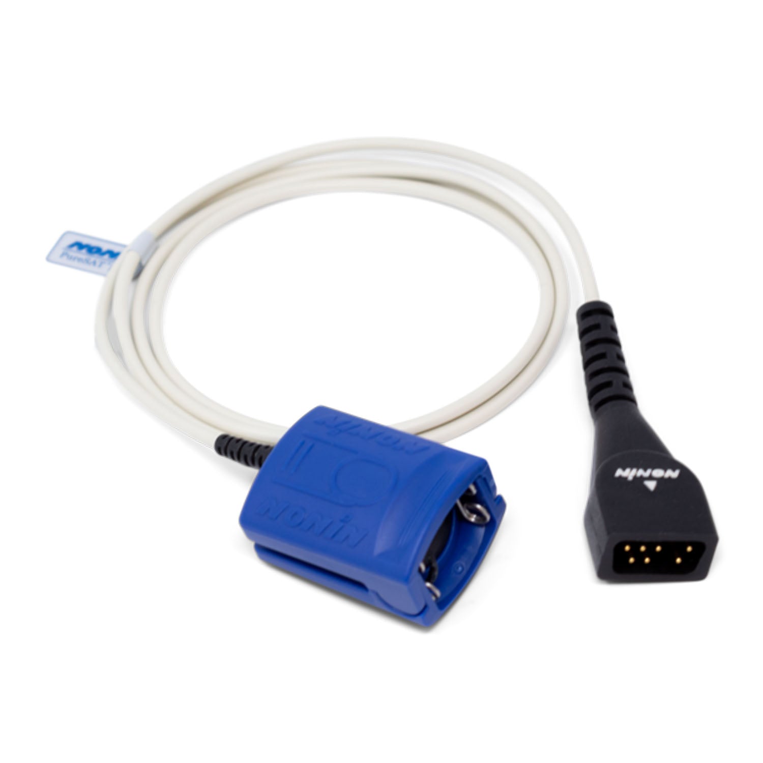 3278-003 - Nonin Medical, Inc. - SpO2 Sensor, Finger Clip, Reusable, Adult, 8000AA-3 (3 meters) (Continental US Only - including Alaska & Hawaii) , ea
