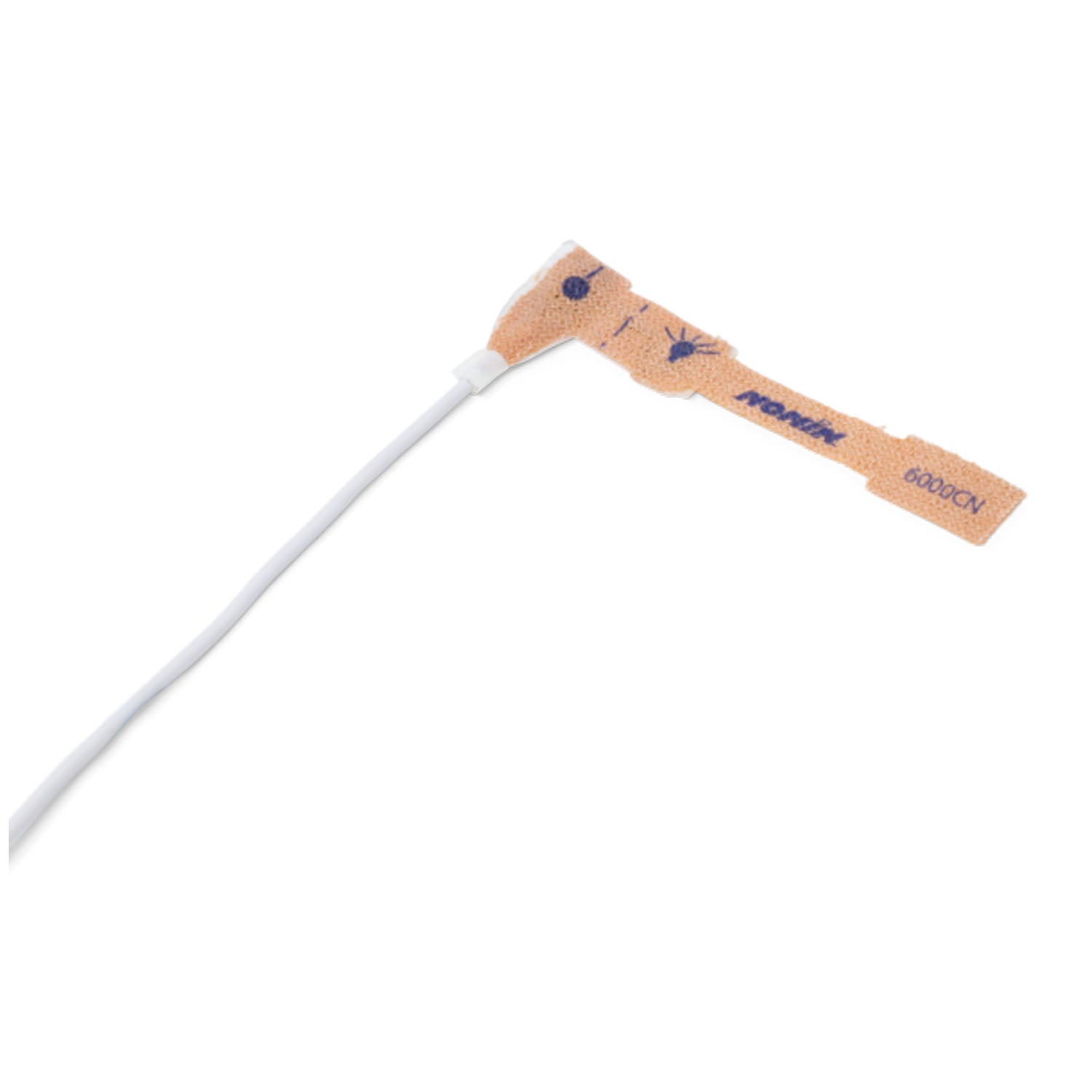 7426-004 - Nonin Medical, Inc. - SpO2 Sensor, Cloth, Disposable, Neonatal, 6000CN (1 meter), 24/bx (Continental US Only - including Alaska & Hawaii) , bx
