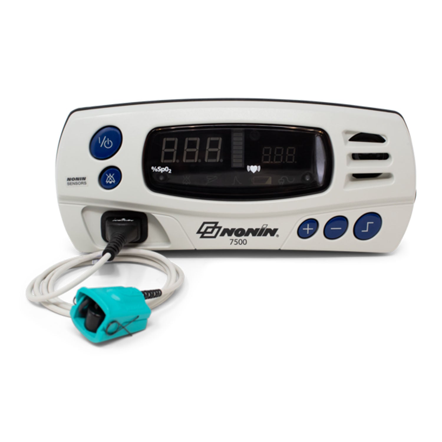 7500-0501 - Nonin Medical, Inc. - Includes: (1) 8000AP-3 Pediatric Finger Clip SpO2 Sensor (3 meter), (1) Power Supply, (1) Power Cord-US, (1) 7500B Battery Pack (located inside back cover), (1) 7500 Operator's Manual on CD-ROM (Continental US Only - inc
