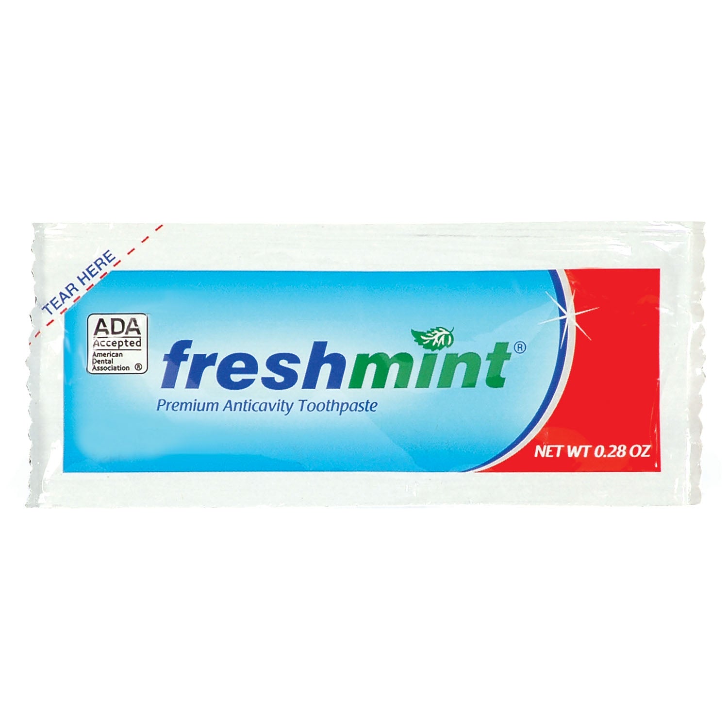 TPADAP - New World Imports - Freshmint Premium Anticavity Toothpaste, 0.28 oz, ADA Approved, 250/bx, 4 bx/cs (Not Available for sale into Canada) , cs