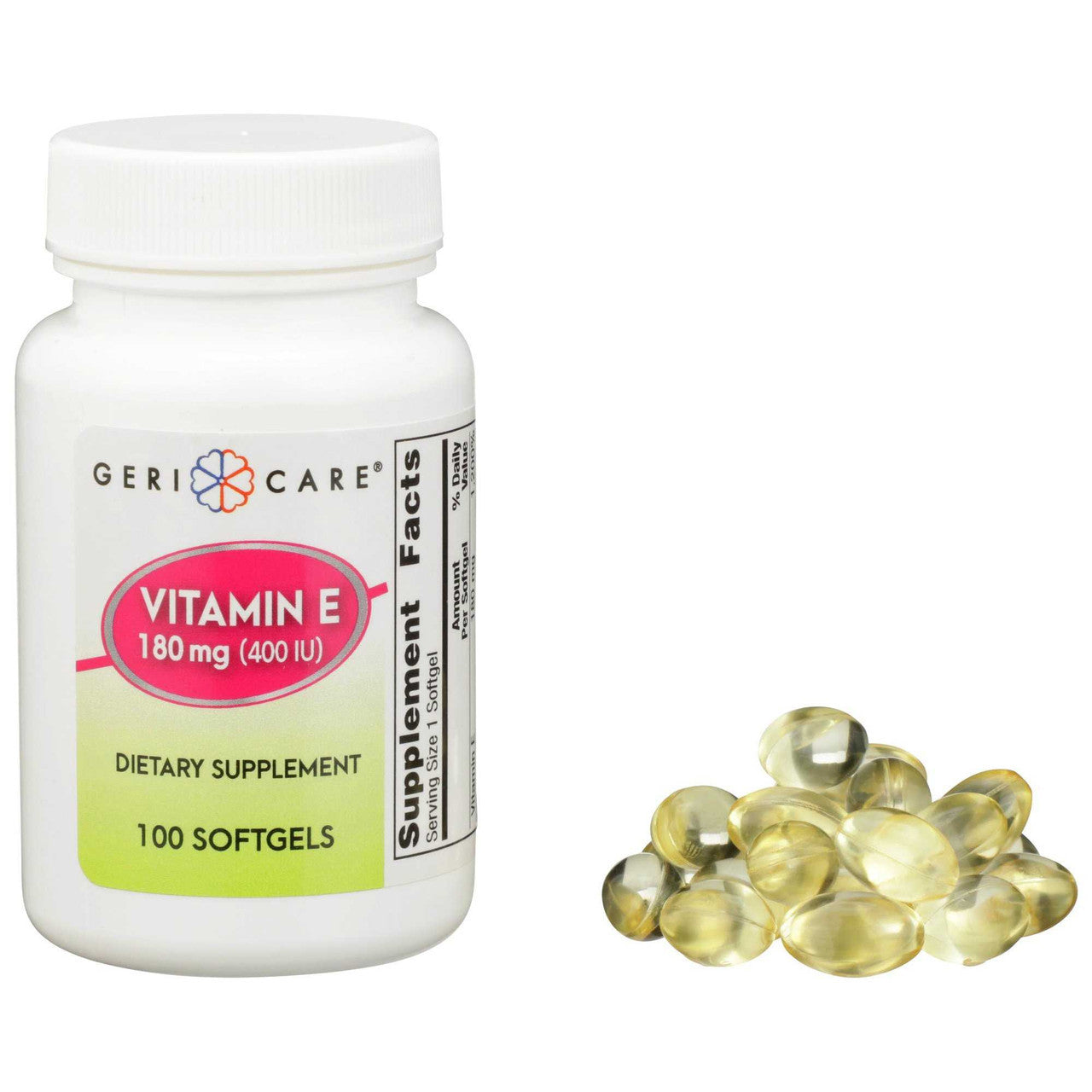 742181 - Geri-Care - Geri-Care Vitamin E 400 IU Strength Softgel 752-01-GCP Case of 12, (CS)